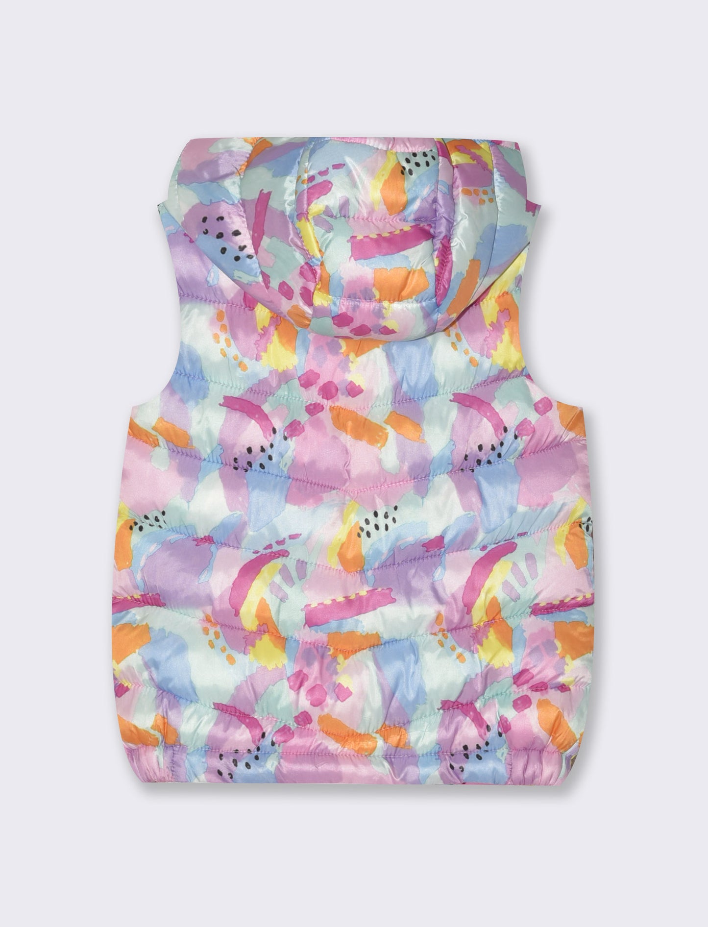 Gilet con cappuccio e zip da neonata - Rosa