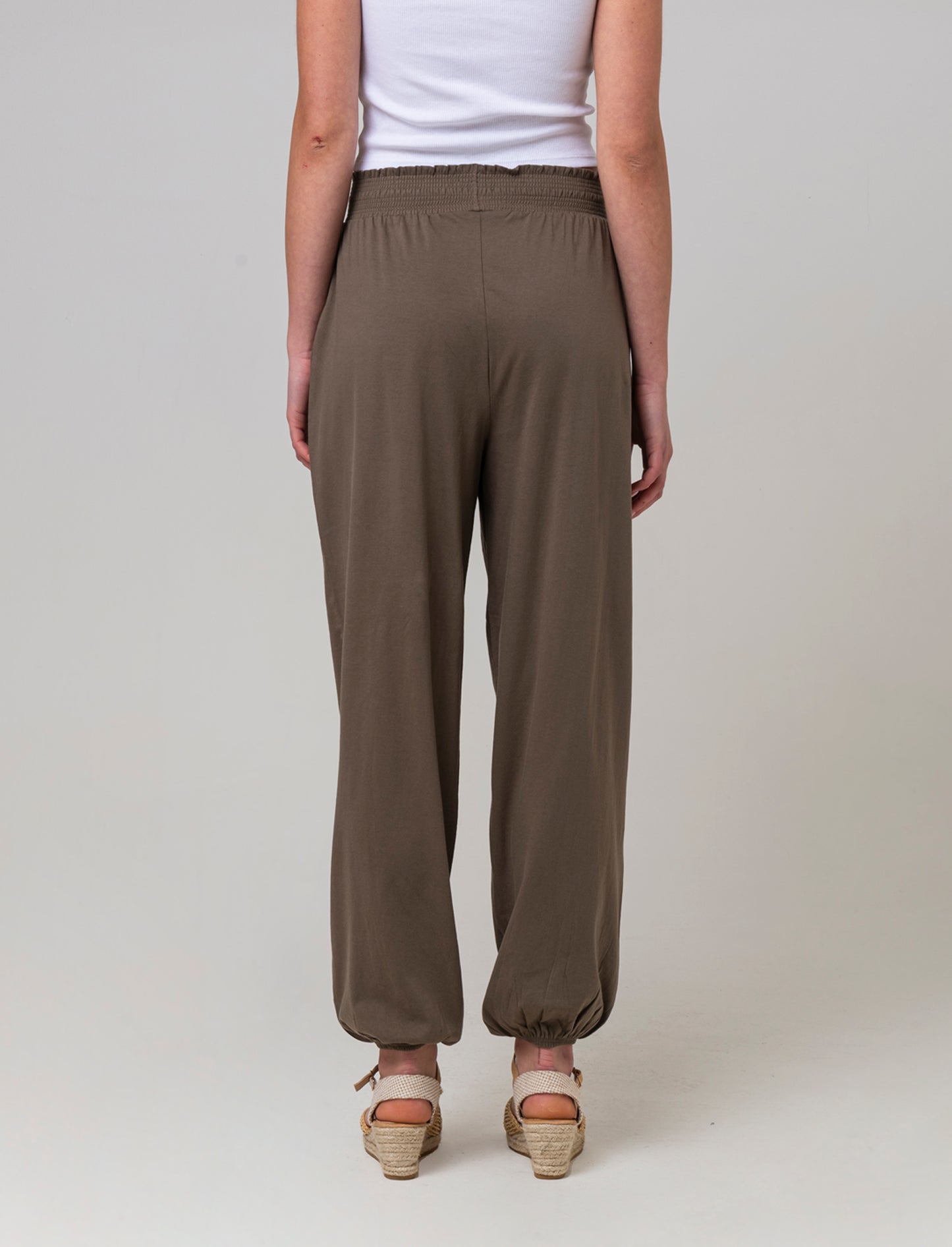 Pantalone stile odalisca da donna - Verde salvia