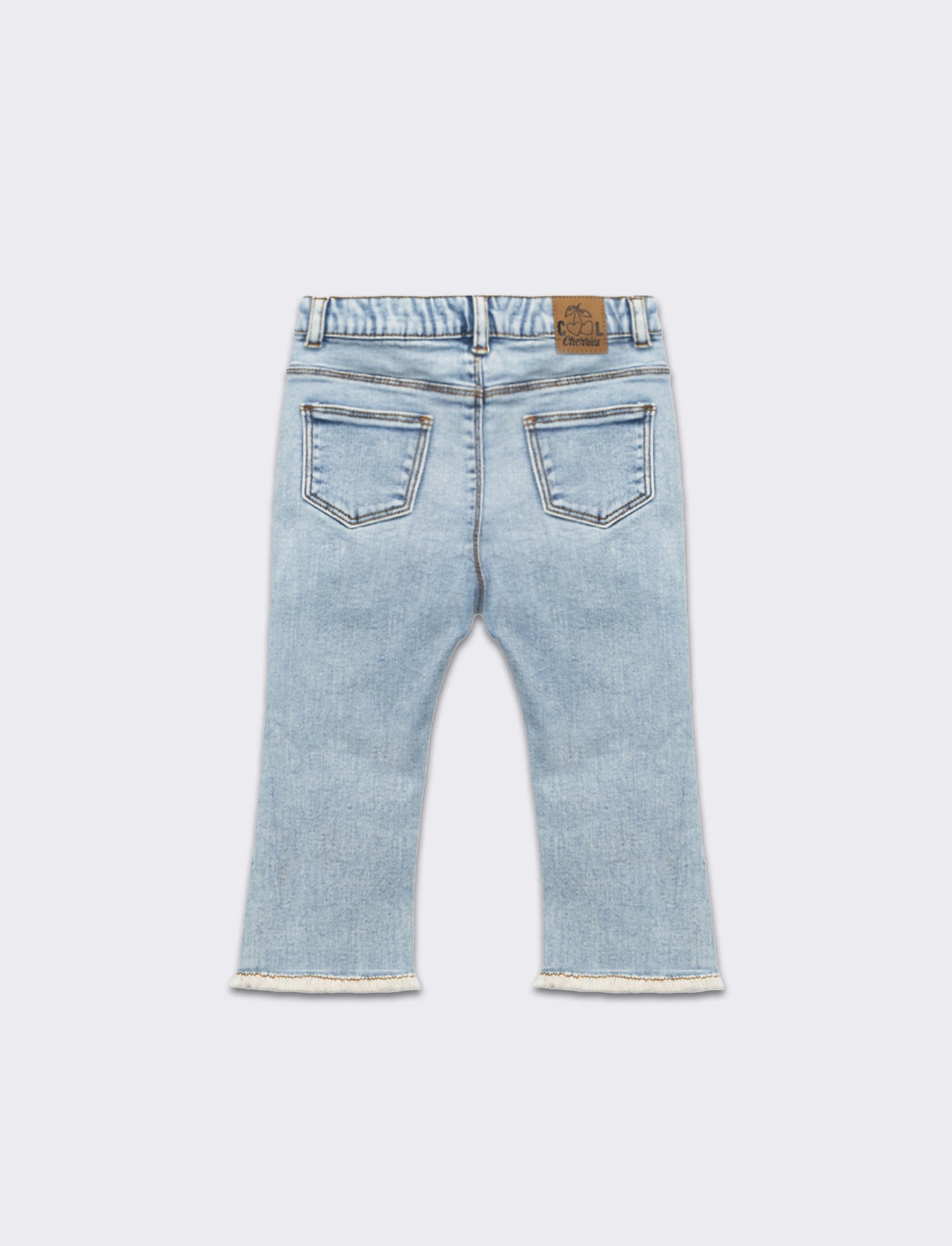 Jeans con taschine da neonata - Denim chiaro