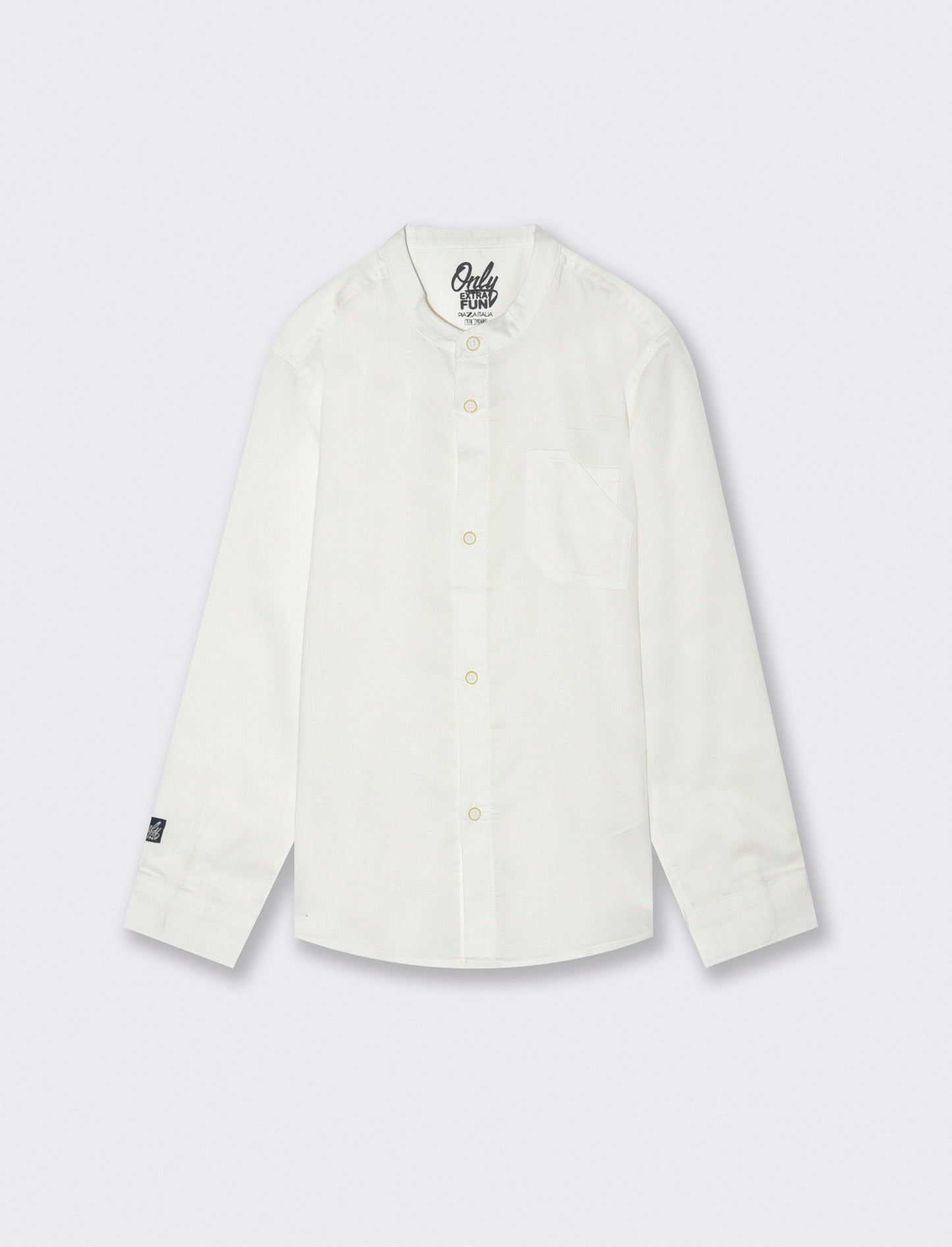 Camicia maniche lunghe da bambino - Bianco latte