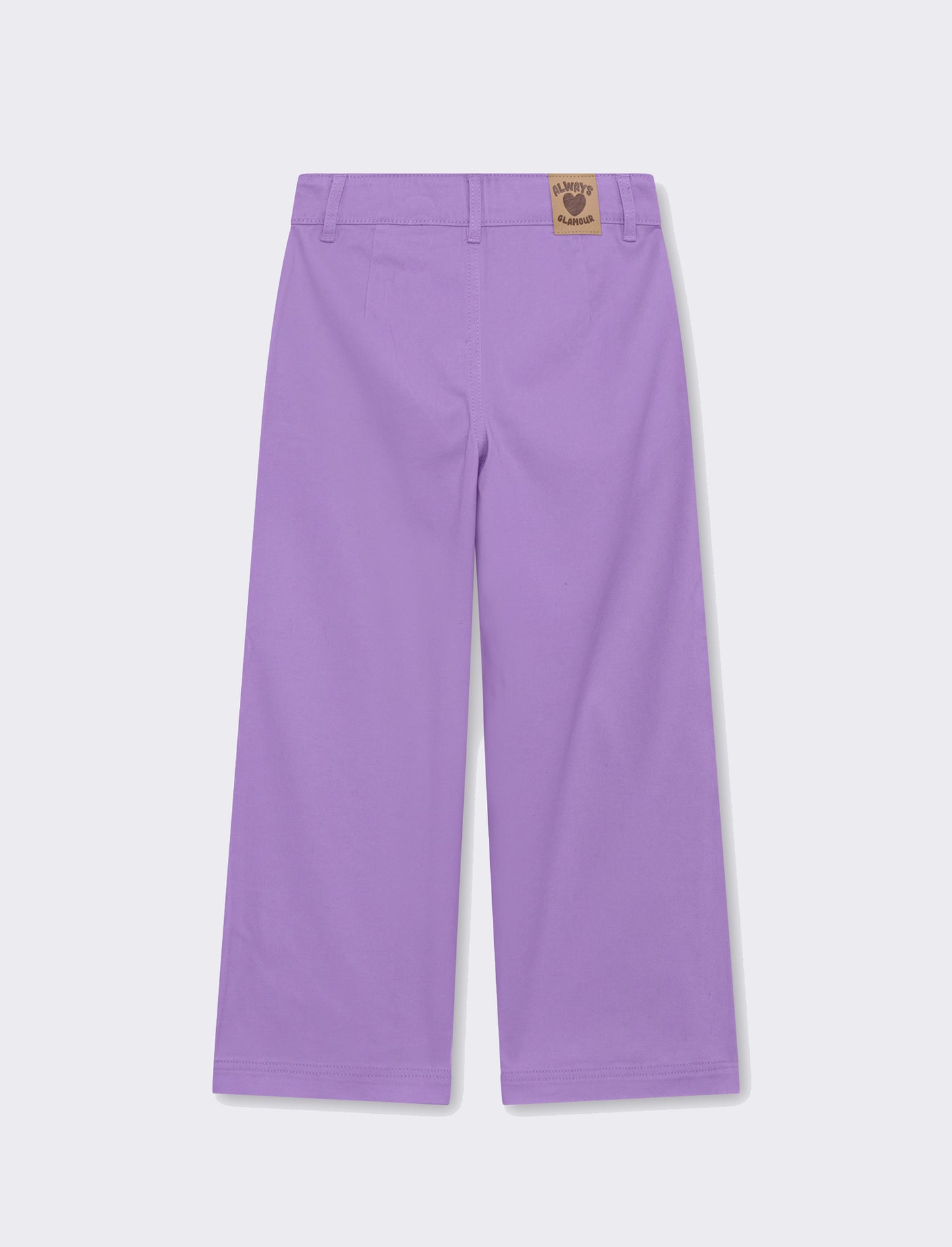 Pantalone con tascone da bambina - Lilla