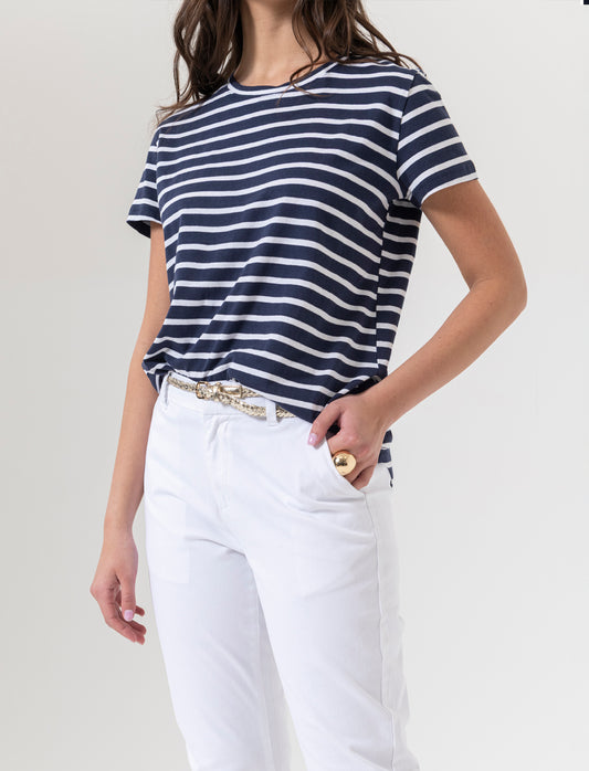 Pantalone con cintura da donna - Bianco