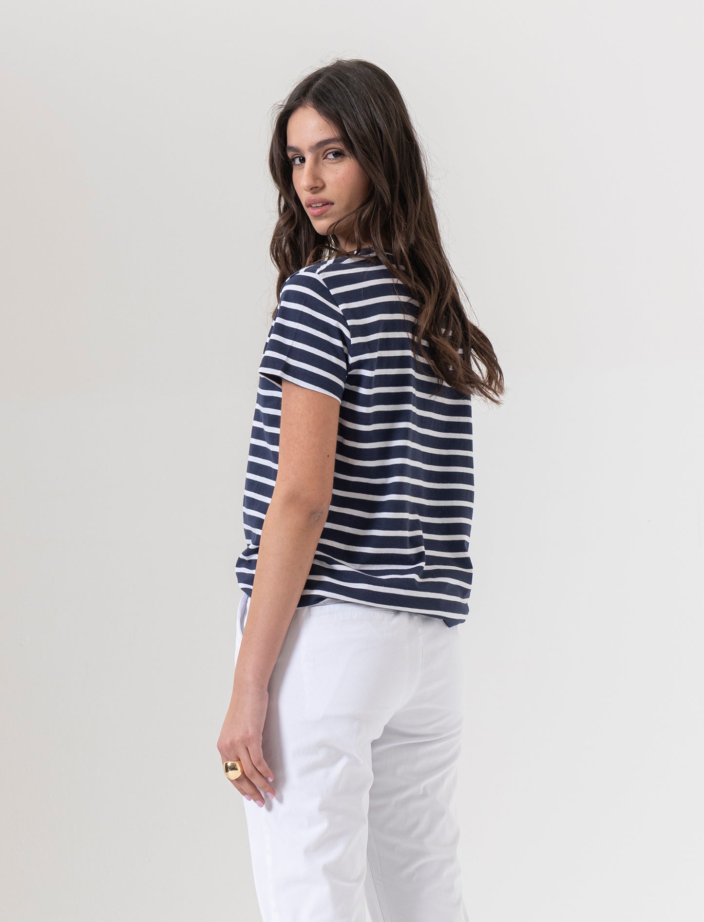 Pantalone con cintura da donna - Bianco
