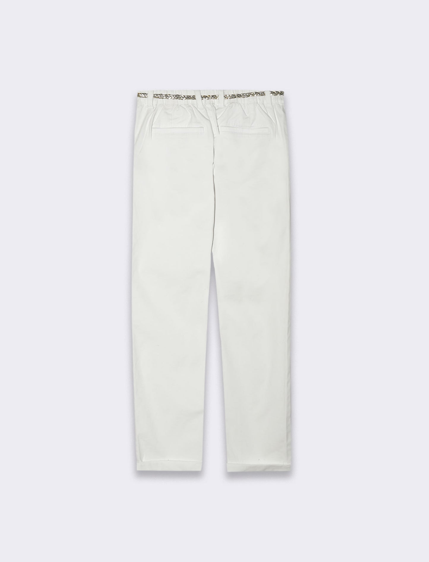 Pantalone con cintura da donna - Bianco