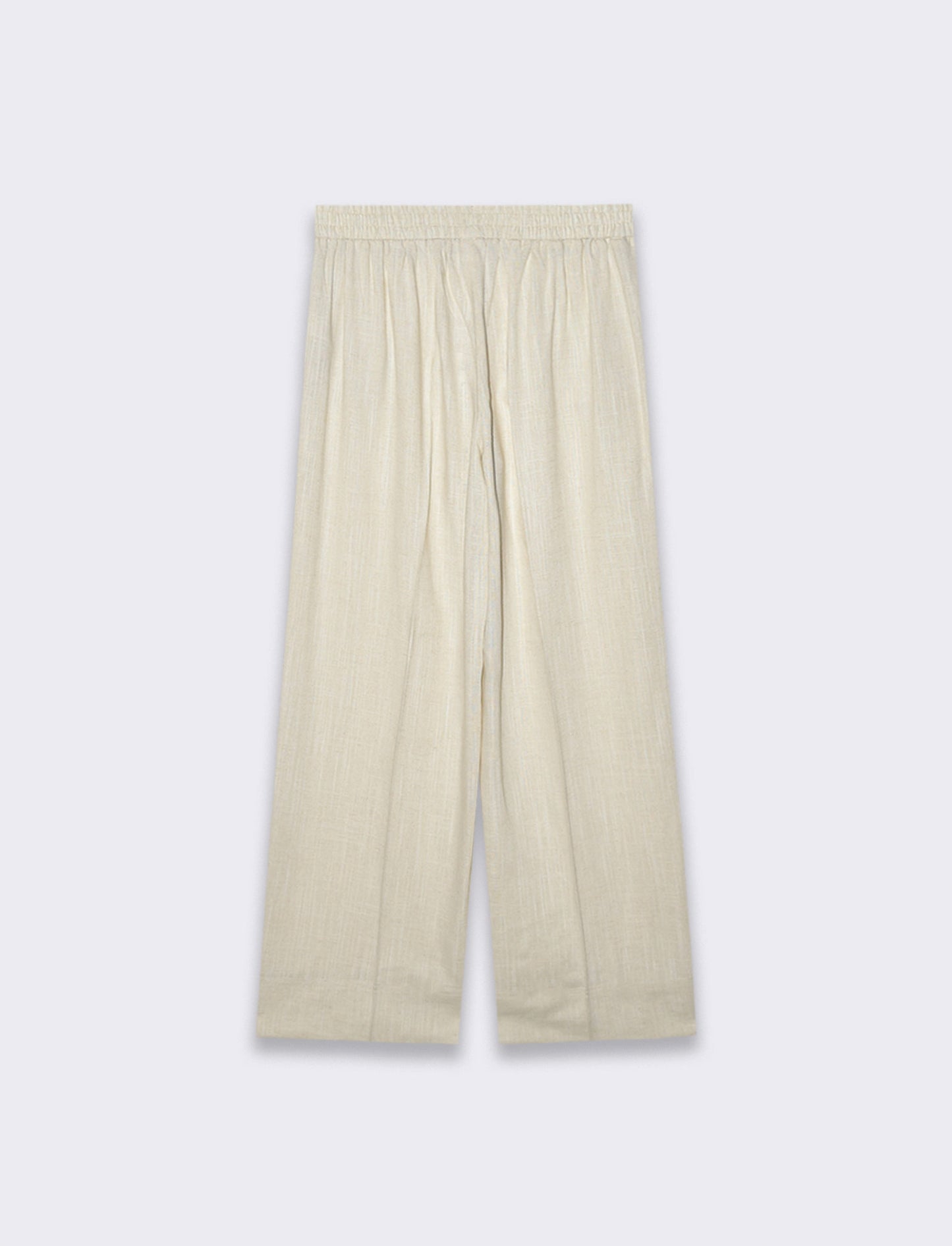 Pantalone con elastico in vita da donna - Beige corda