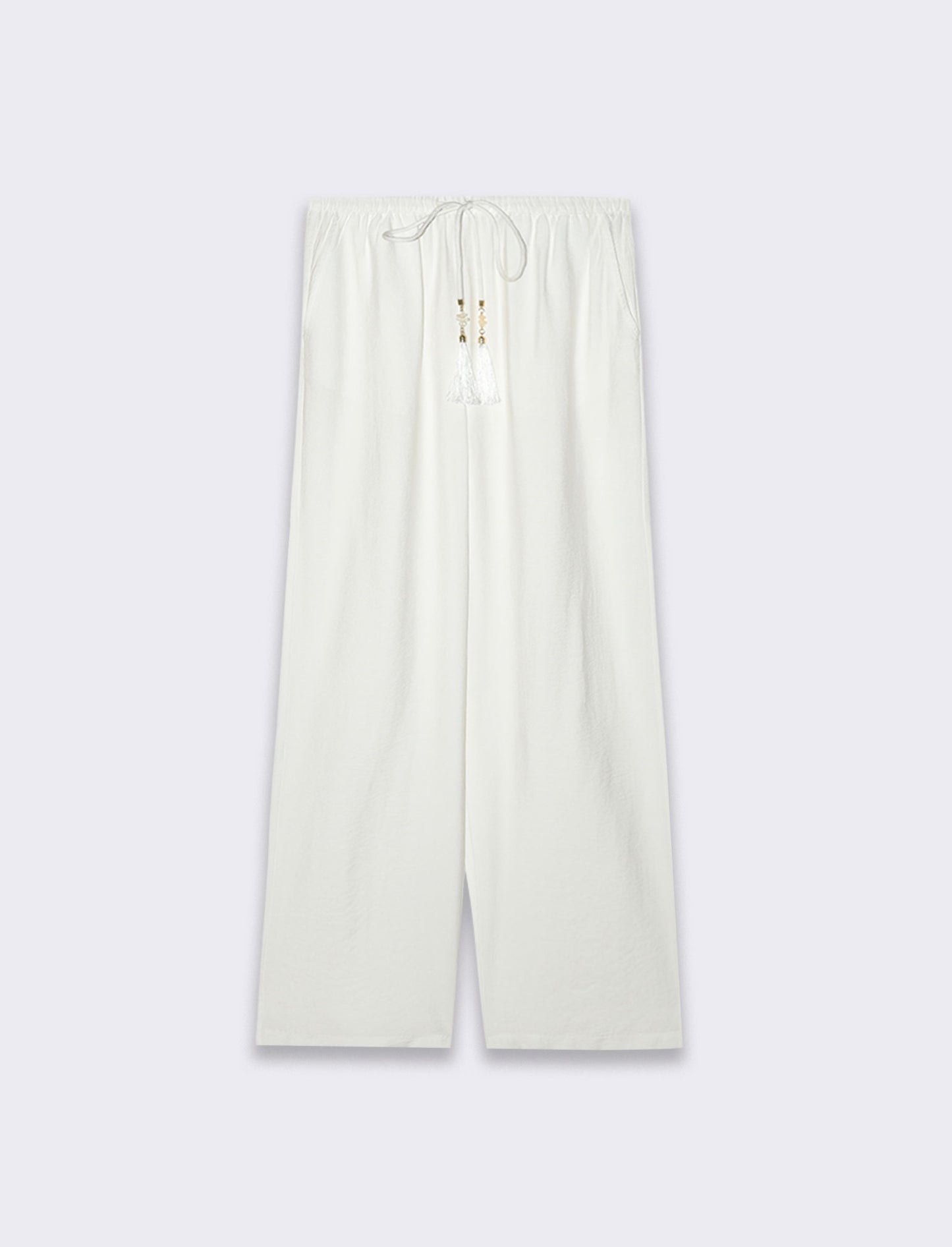 Pantalone con coulisse da donna - Bianco