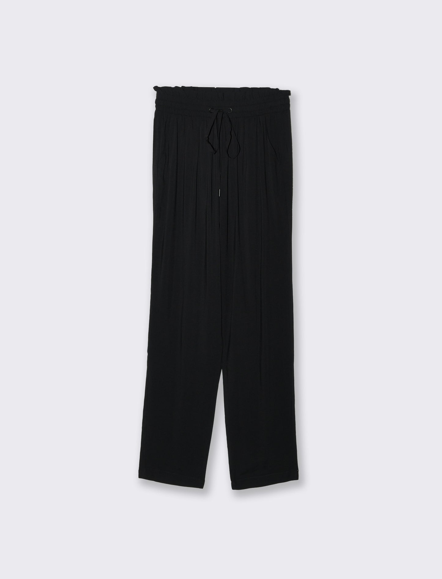Woman's ruffled pants for stylish comfort - Black
