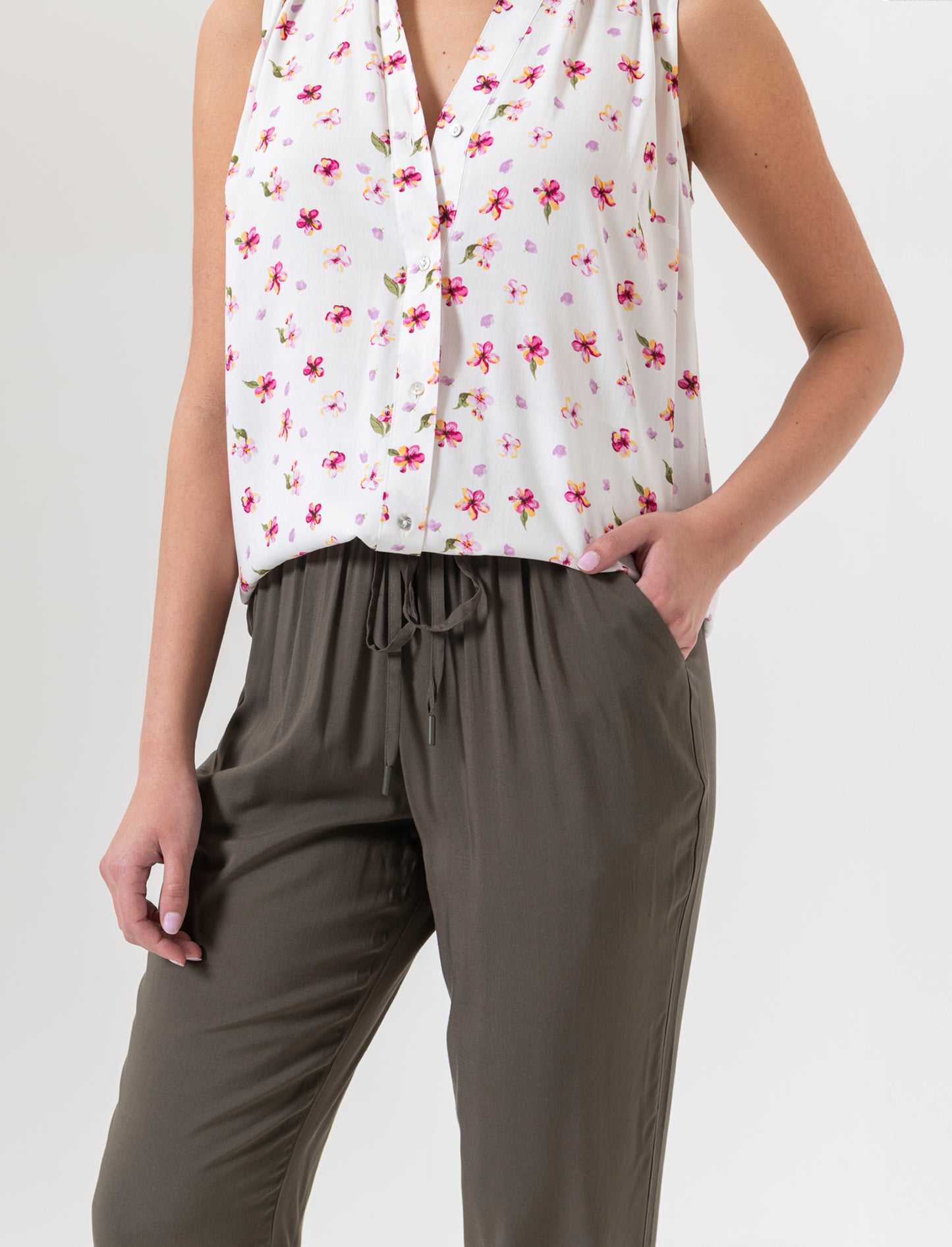 Pantalone con rouches da donna - Ve.milit.