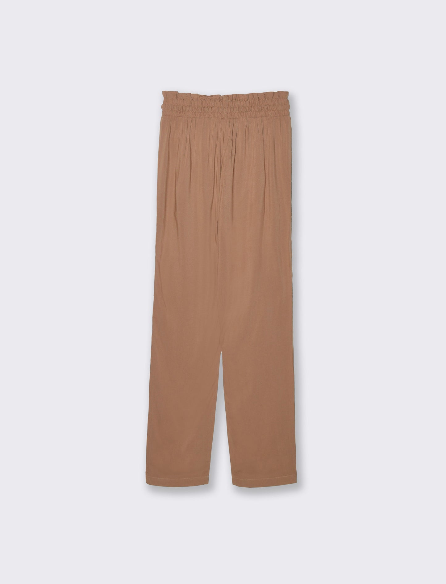 Pantalone con rouches da donna - Caramello