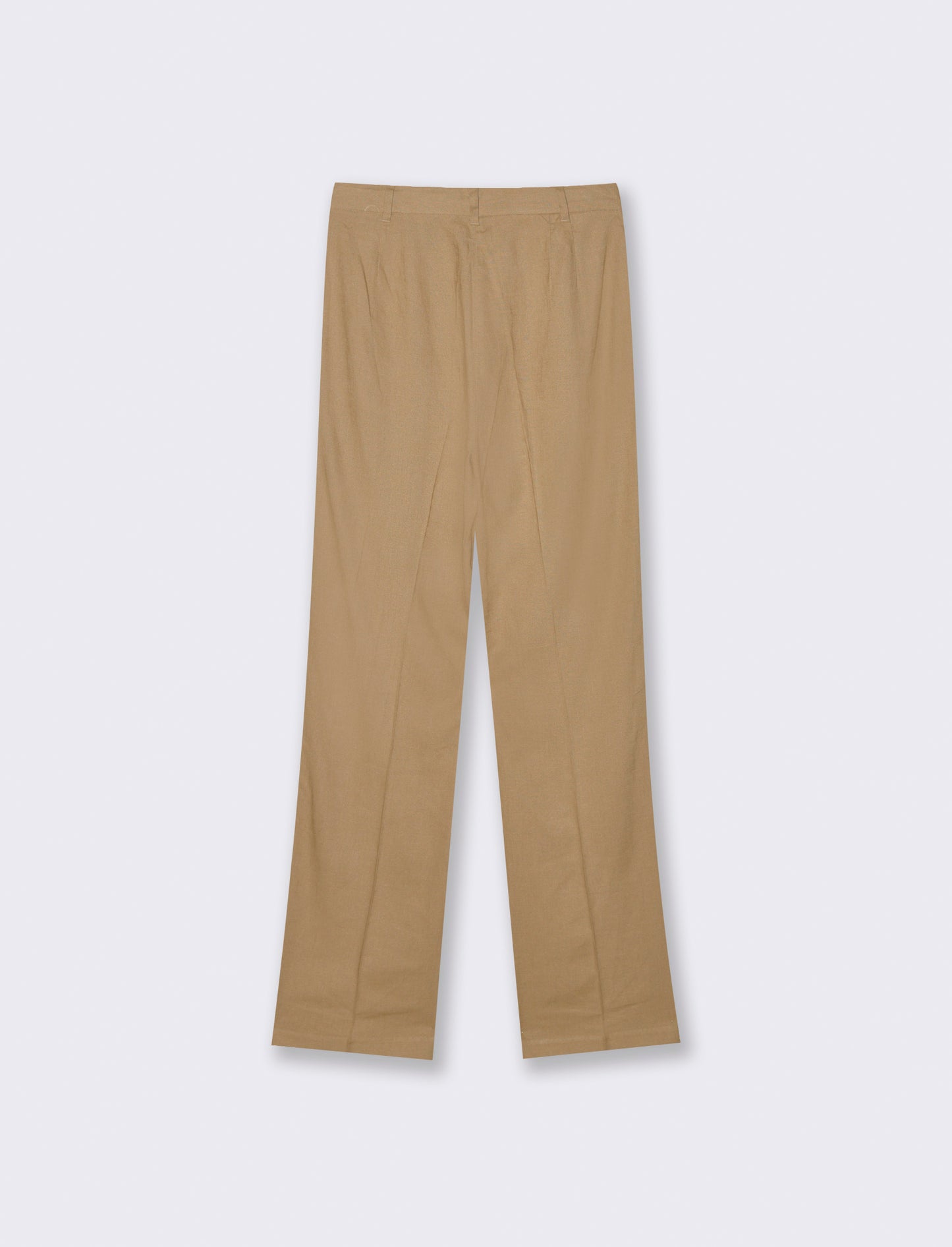 Pantalone gamba dritta da donna - Caramello