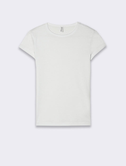 T-shirt basica da donna - Bianco