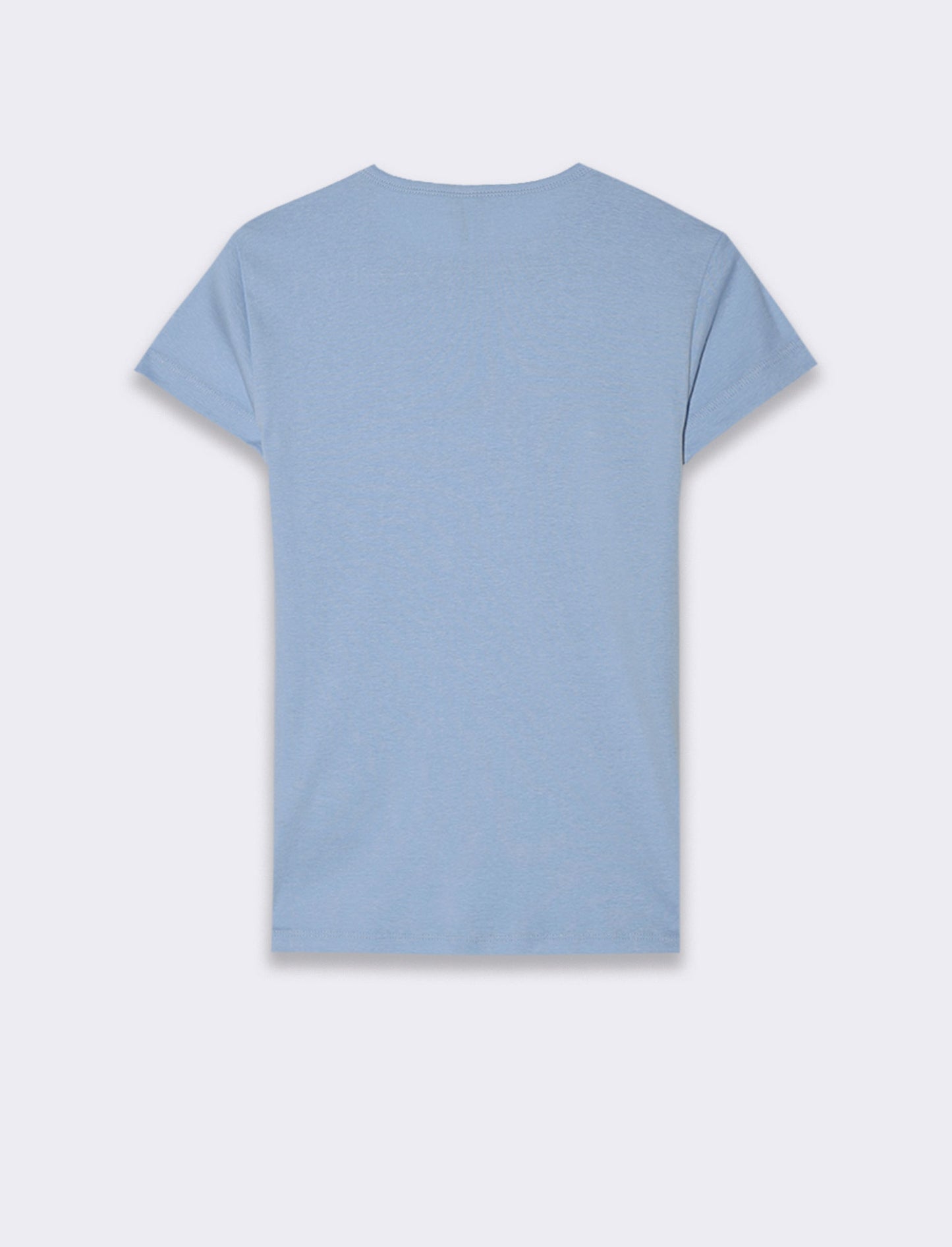 T-shirt basica da donna - Blu chiaro