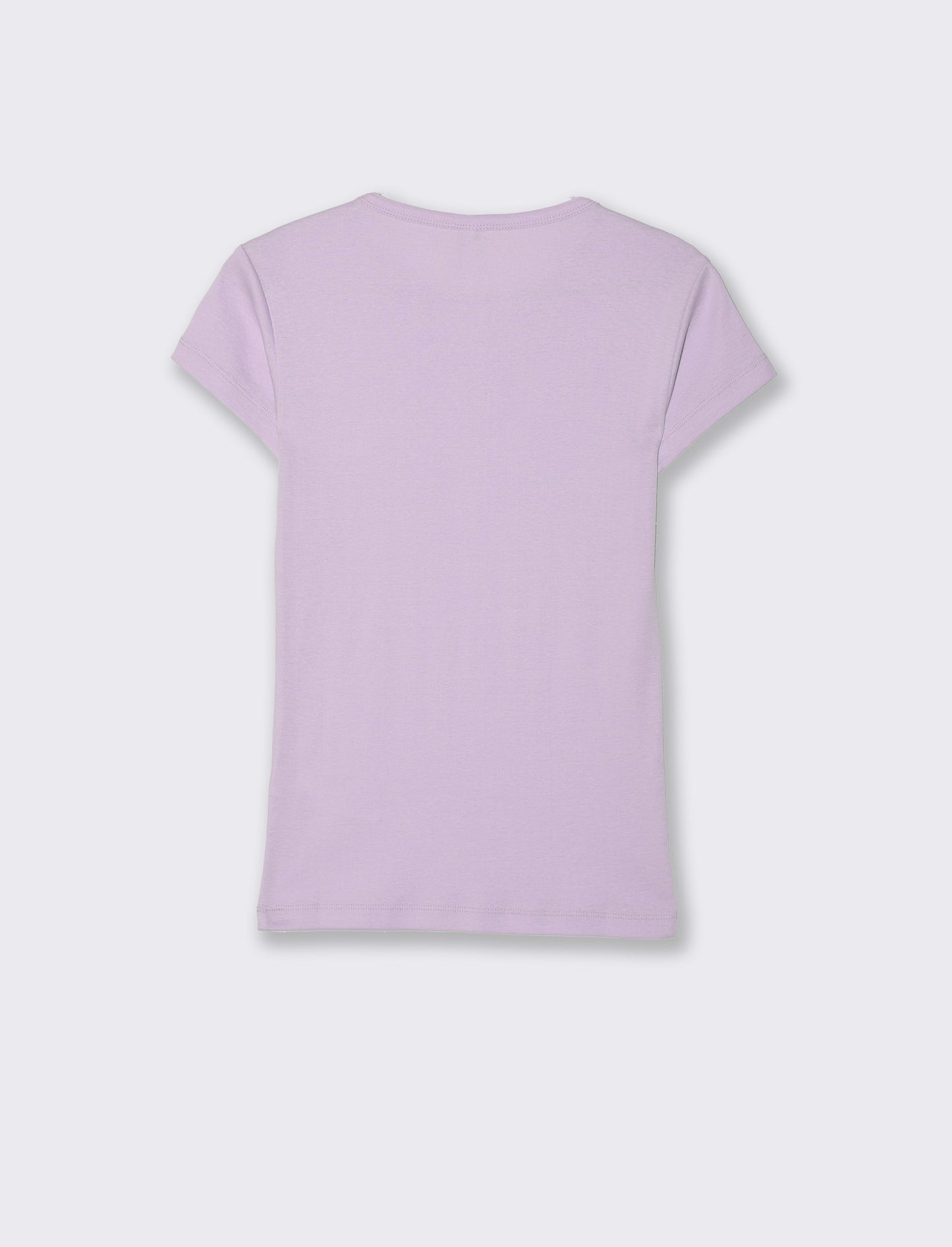 Woman's basic t-shirt for everyday wear - Purple
