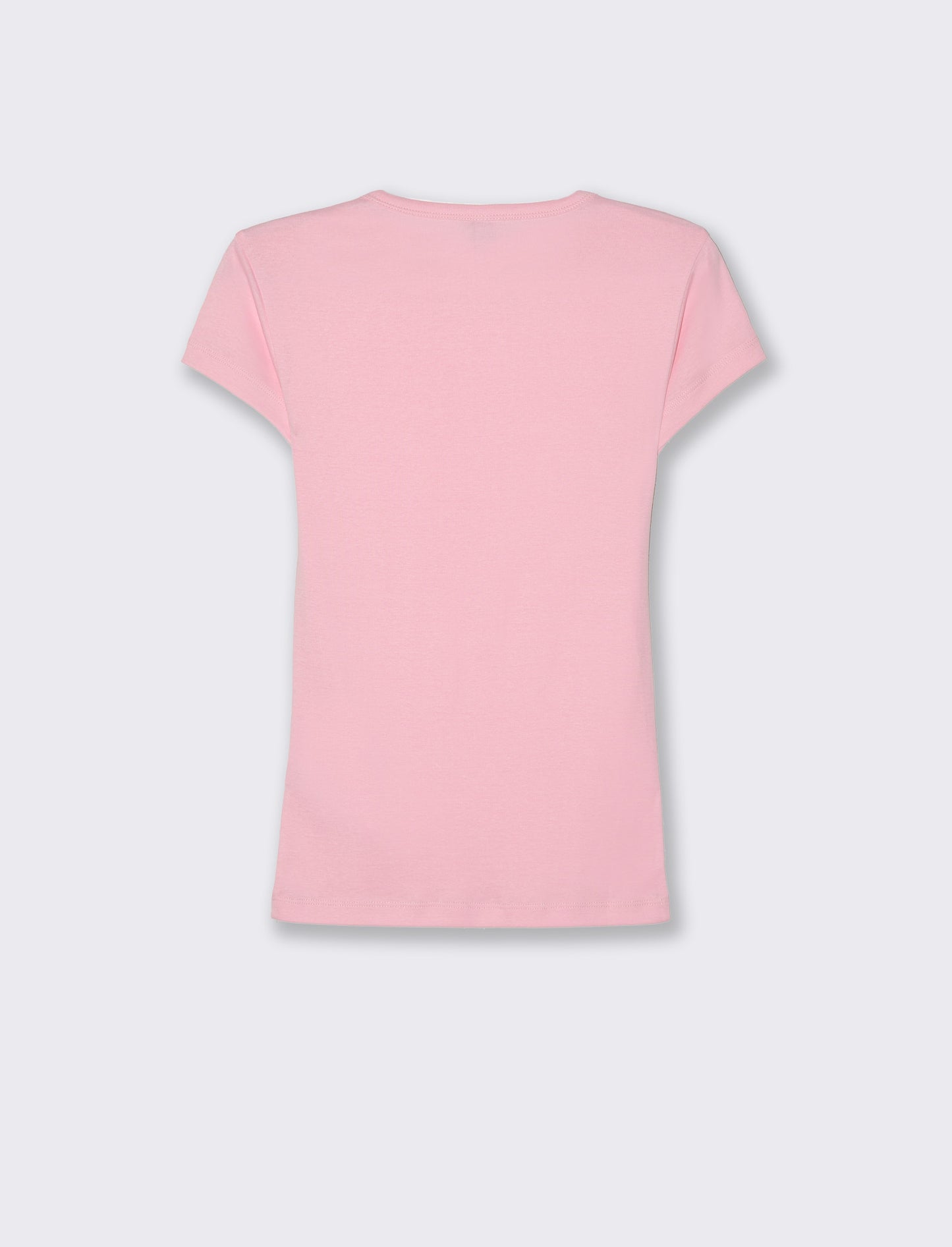 T-shirt basica da donna - Rosa plum