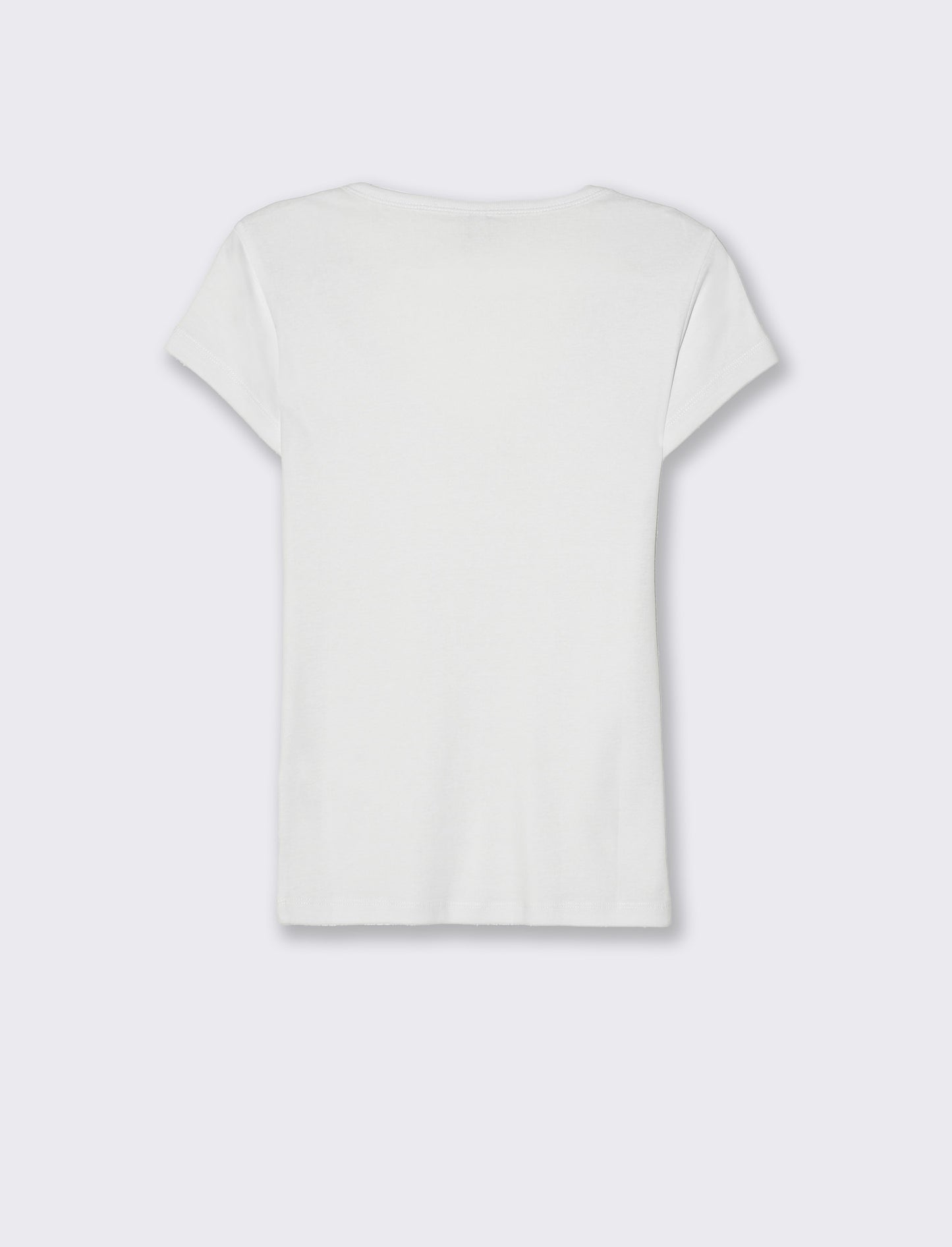 T-shirt basica da donna - Bianco