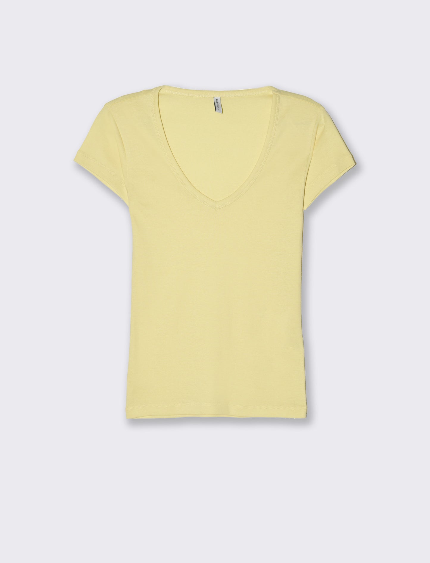 T-shirt basica da donna - Giallo