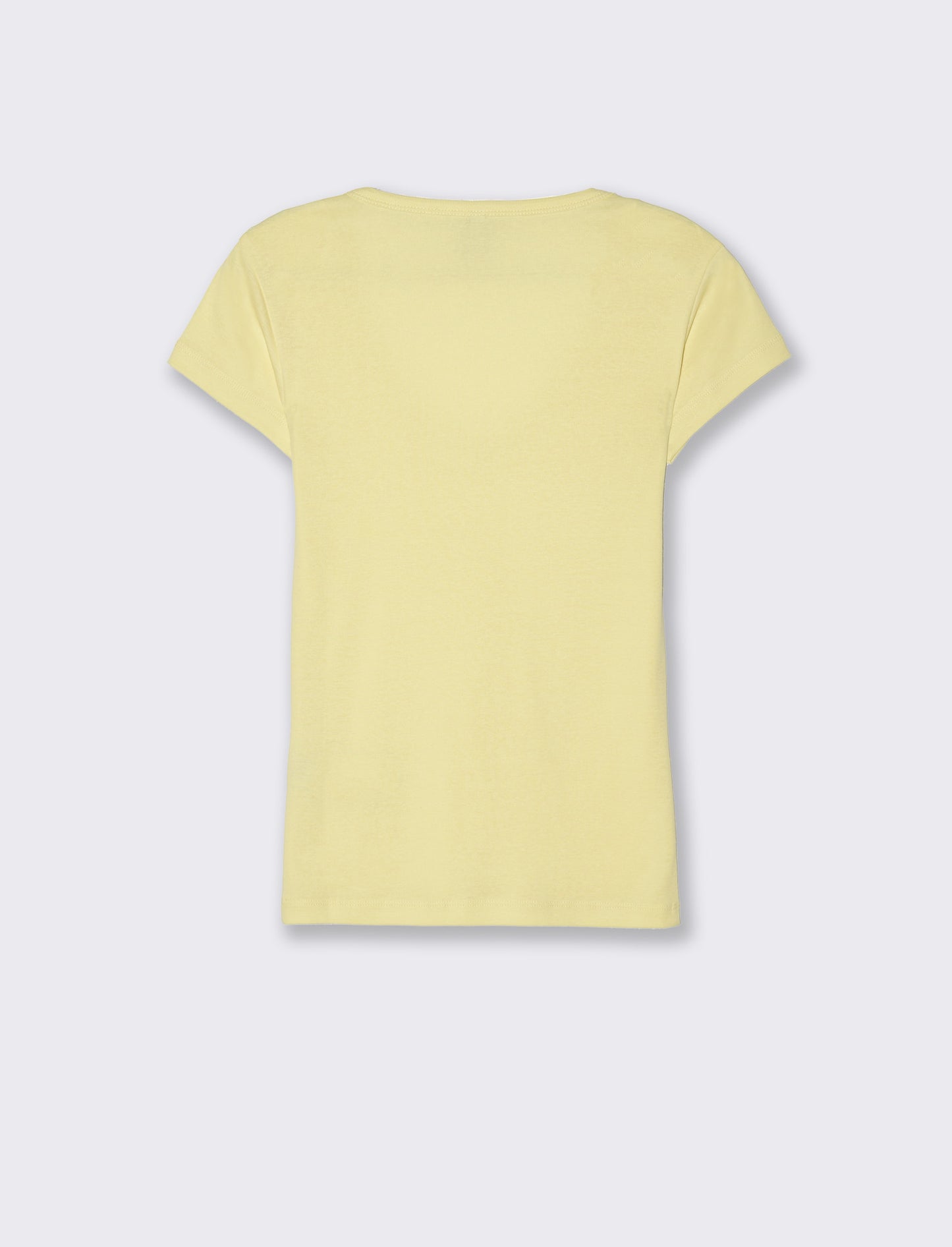 T-shirt basica da donna - Giallo