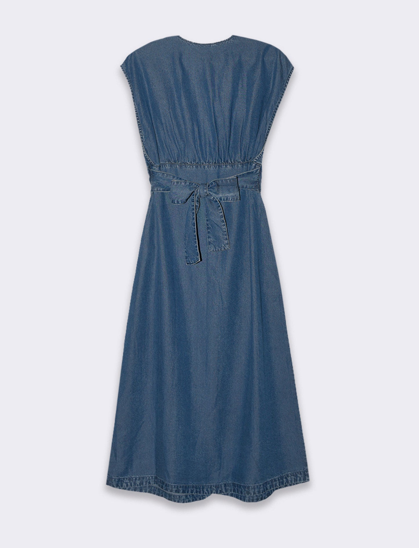 Abito chemisier giro manica da donna - DENIM SCURO