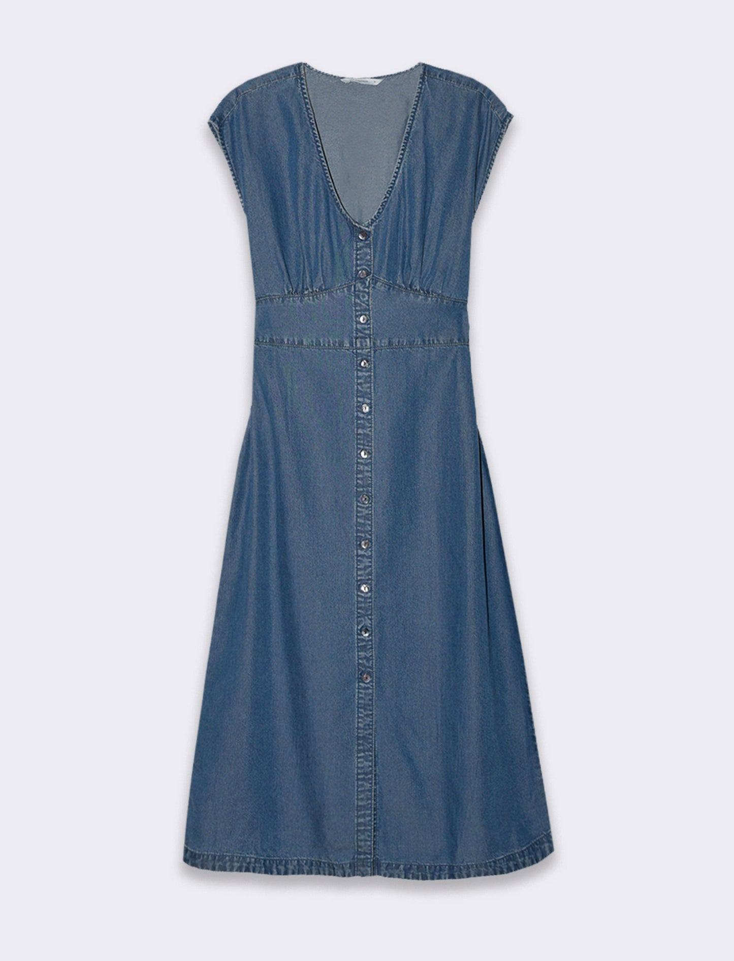 Abito chemisier giro manica da donna - DENIM SCURO
