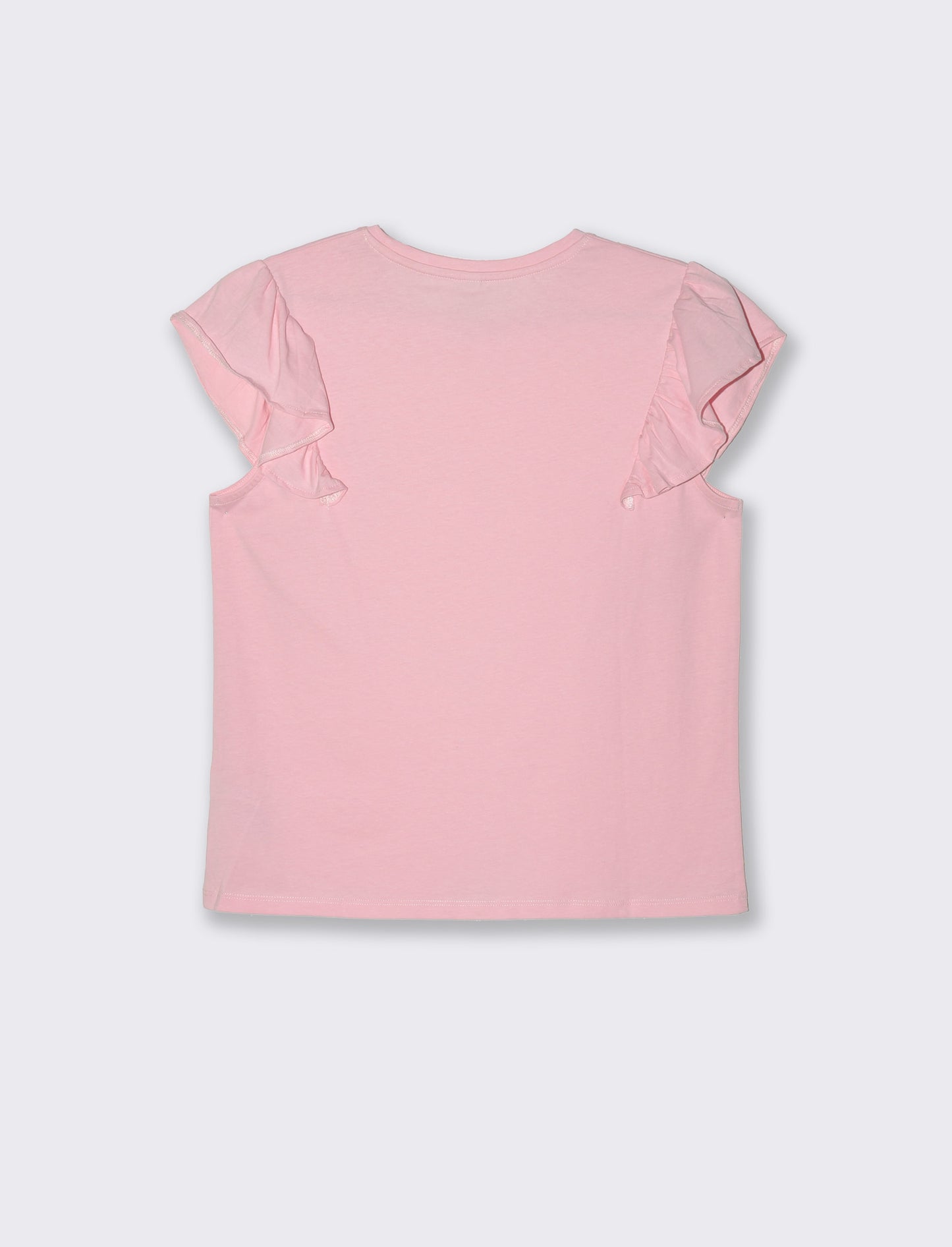 T-shirt con rouches da donna - Rosa plum