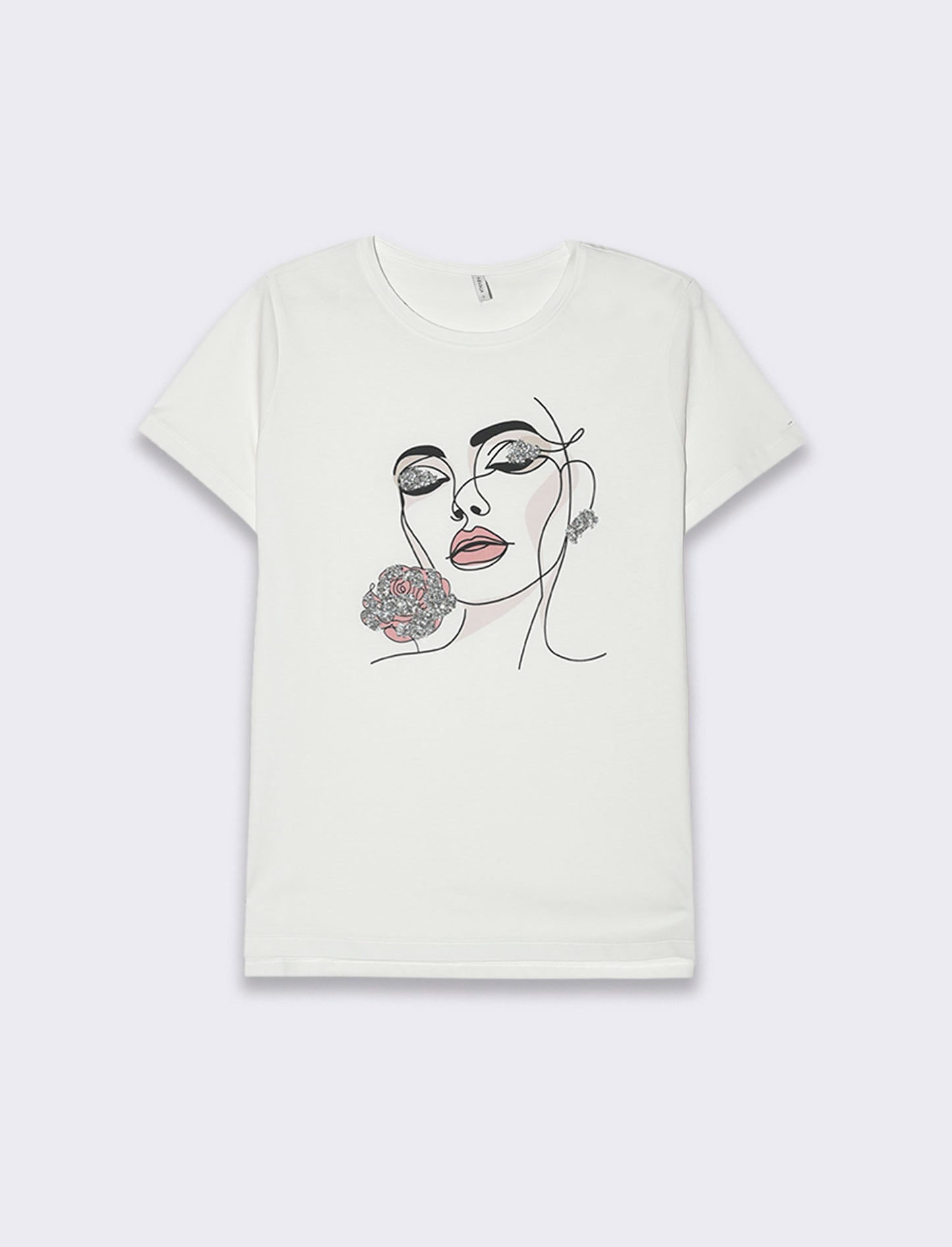 T-shirt con stampa da donna - var 1