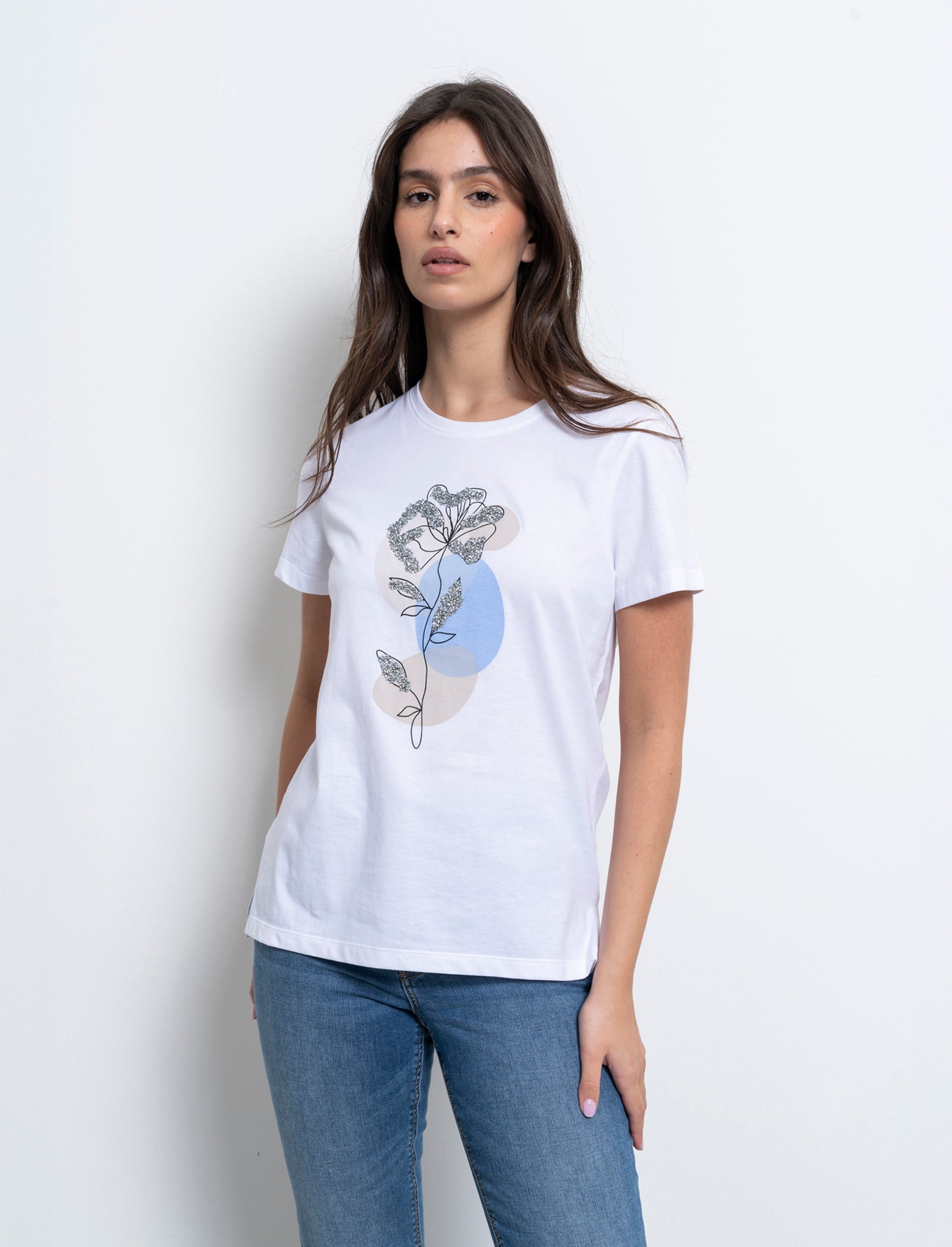 T-shirt con stampa da donna - var 3