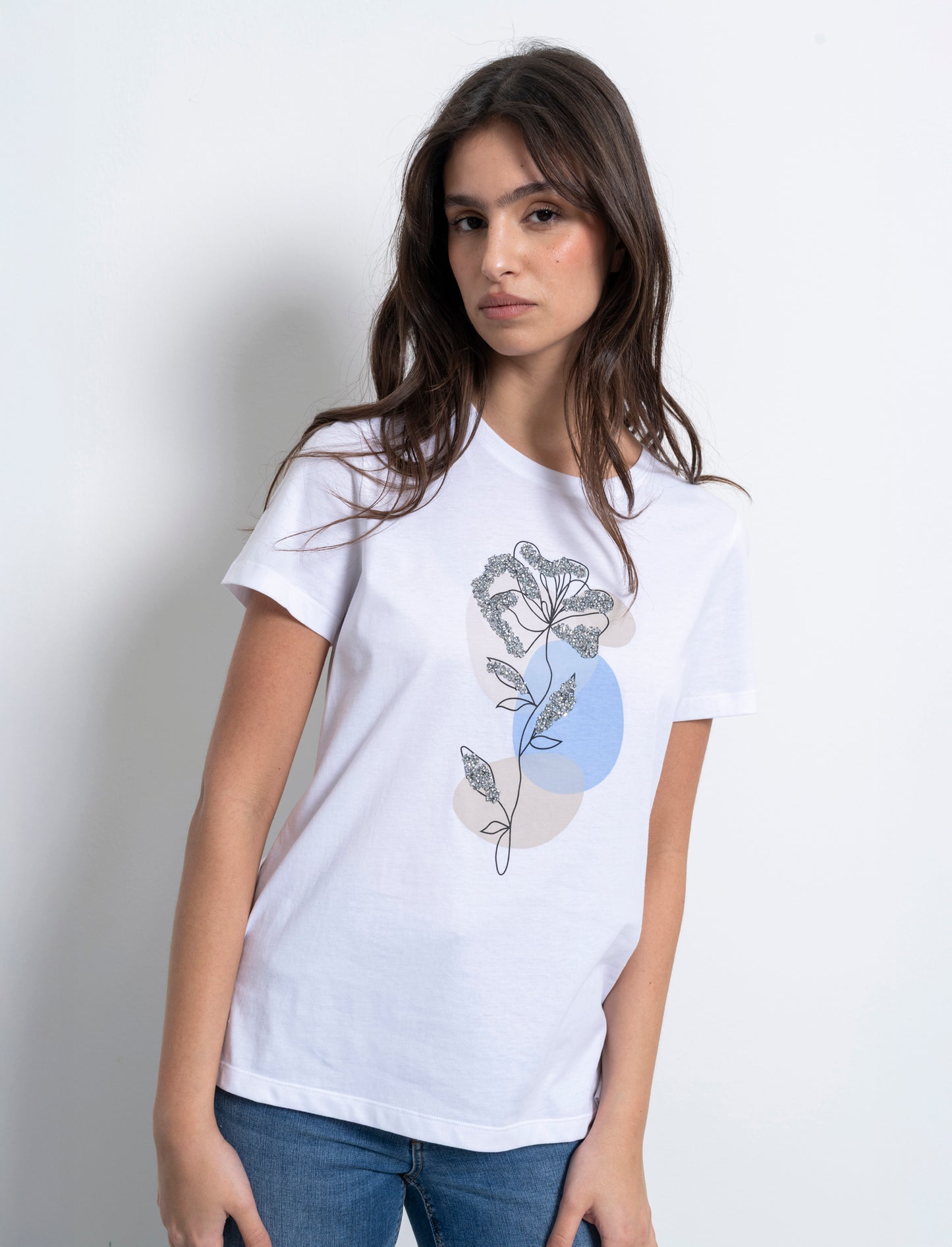 T-shirt con stampa da donna - var 3