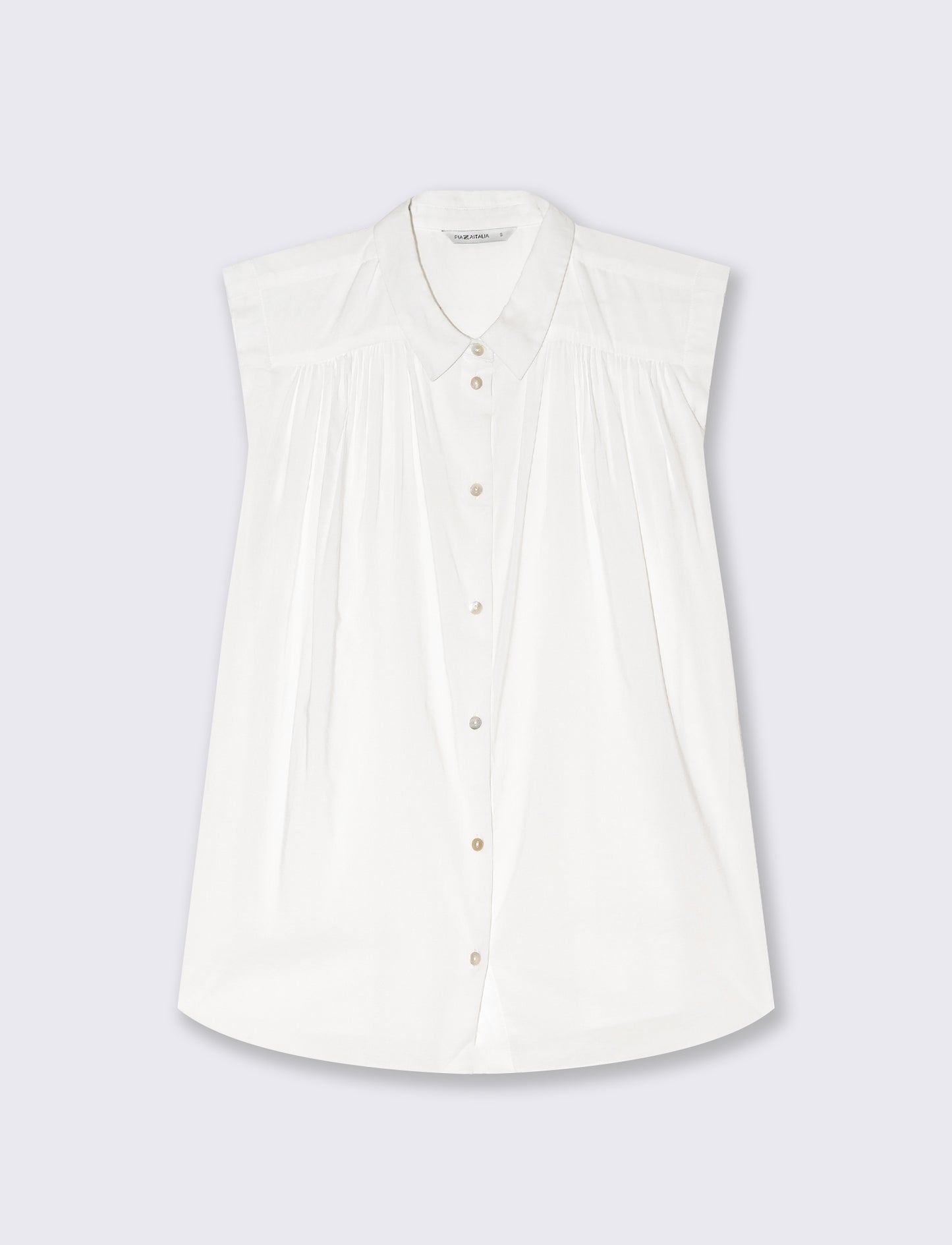 Camicia giro manica da donna - Bianco