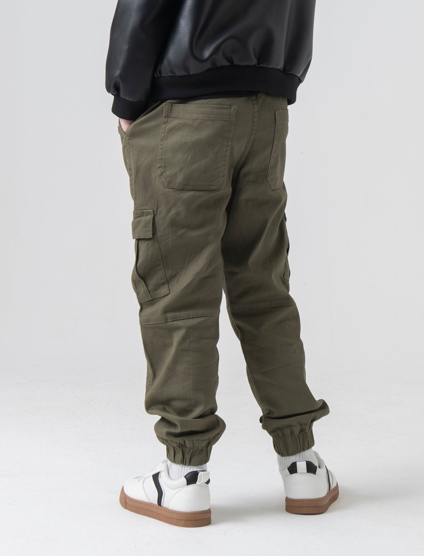 Pantaloni cargo da bambino - Verde militare