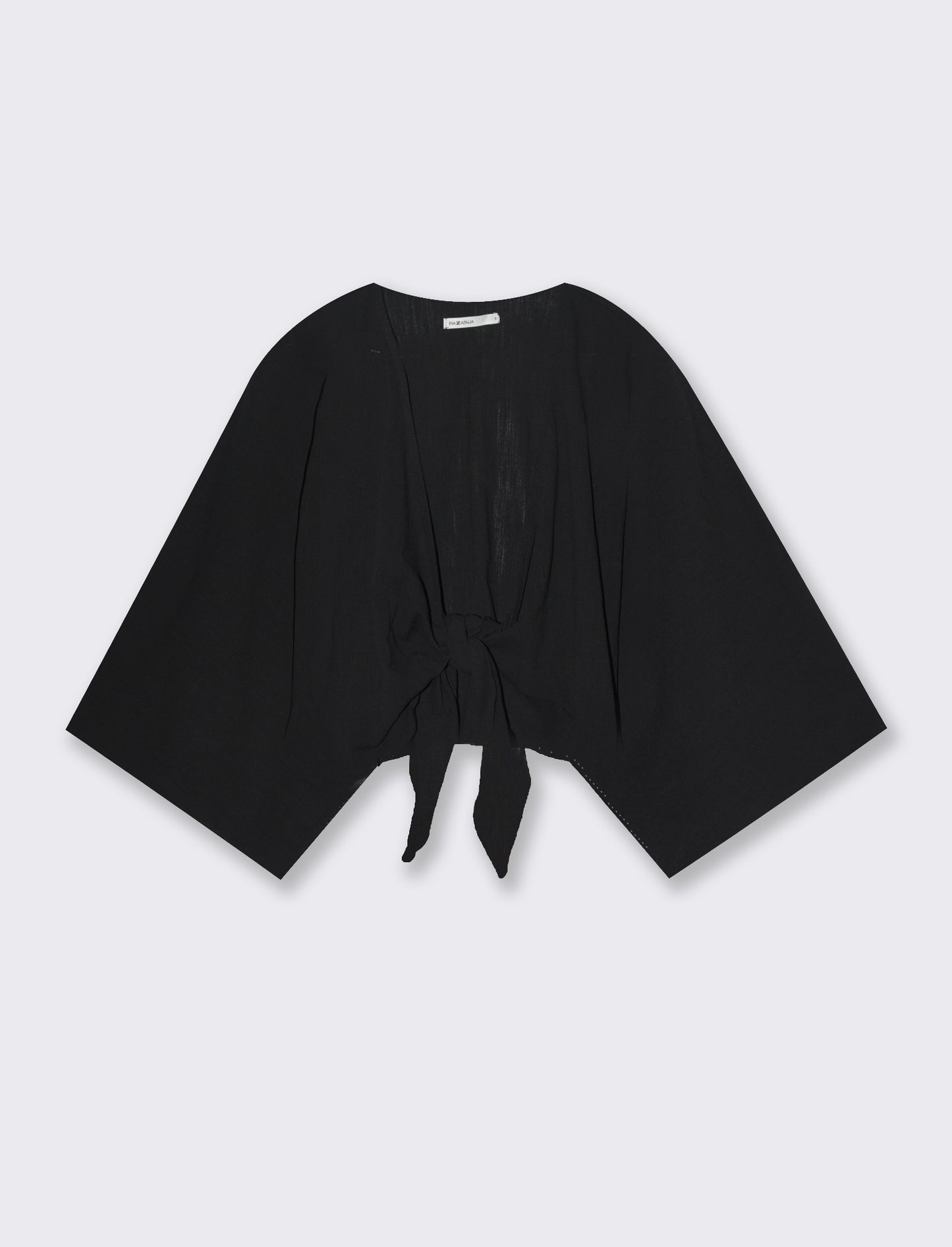 Woman's kimono style cascading jacket - Black