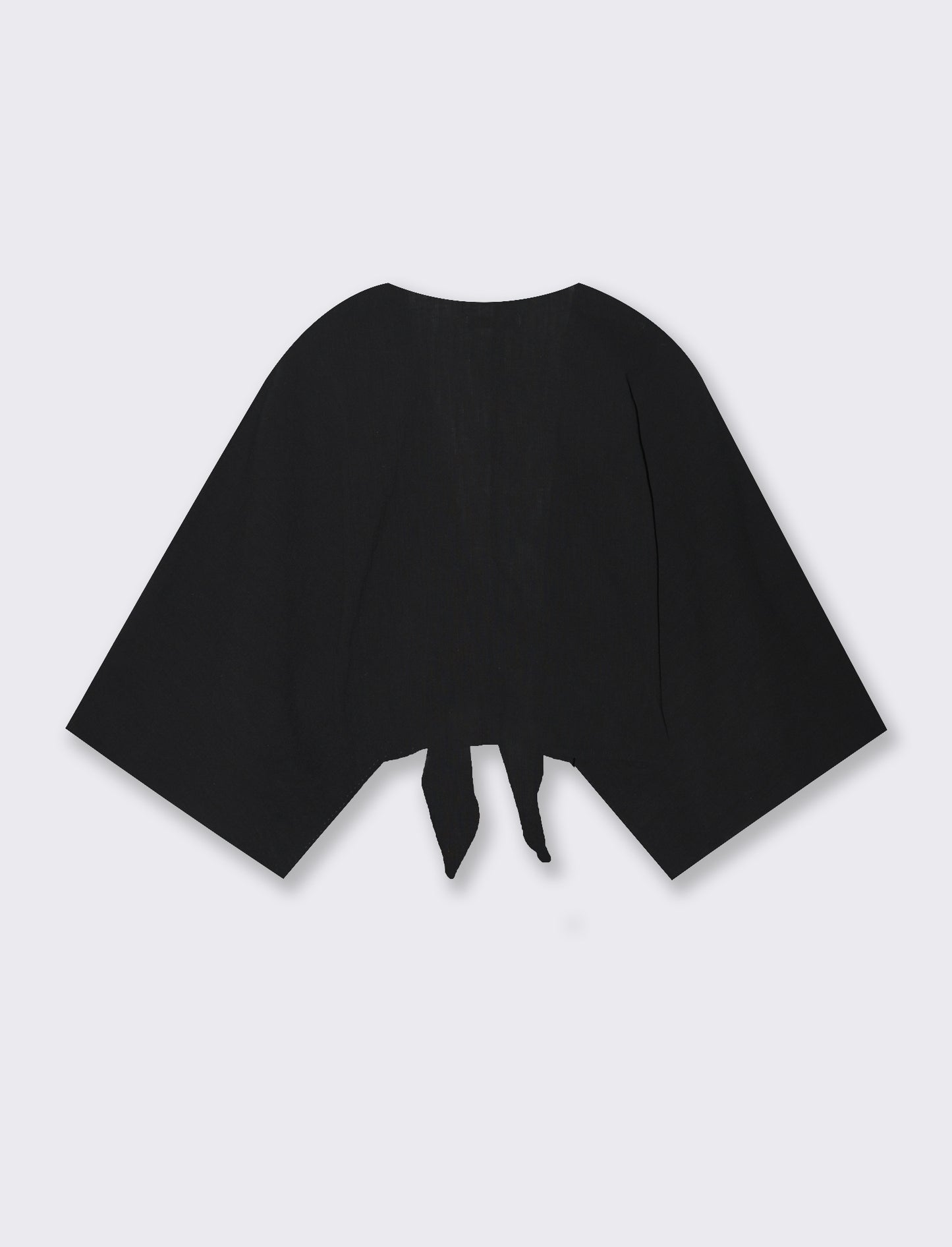 Woman's kimono style cascading jacket - Black