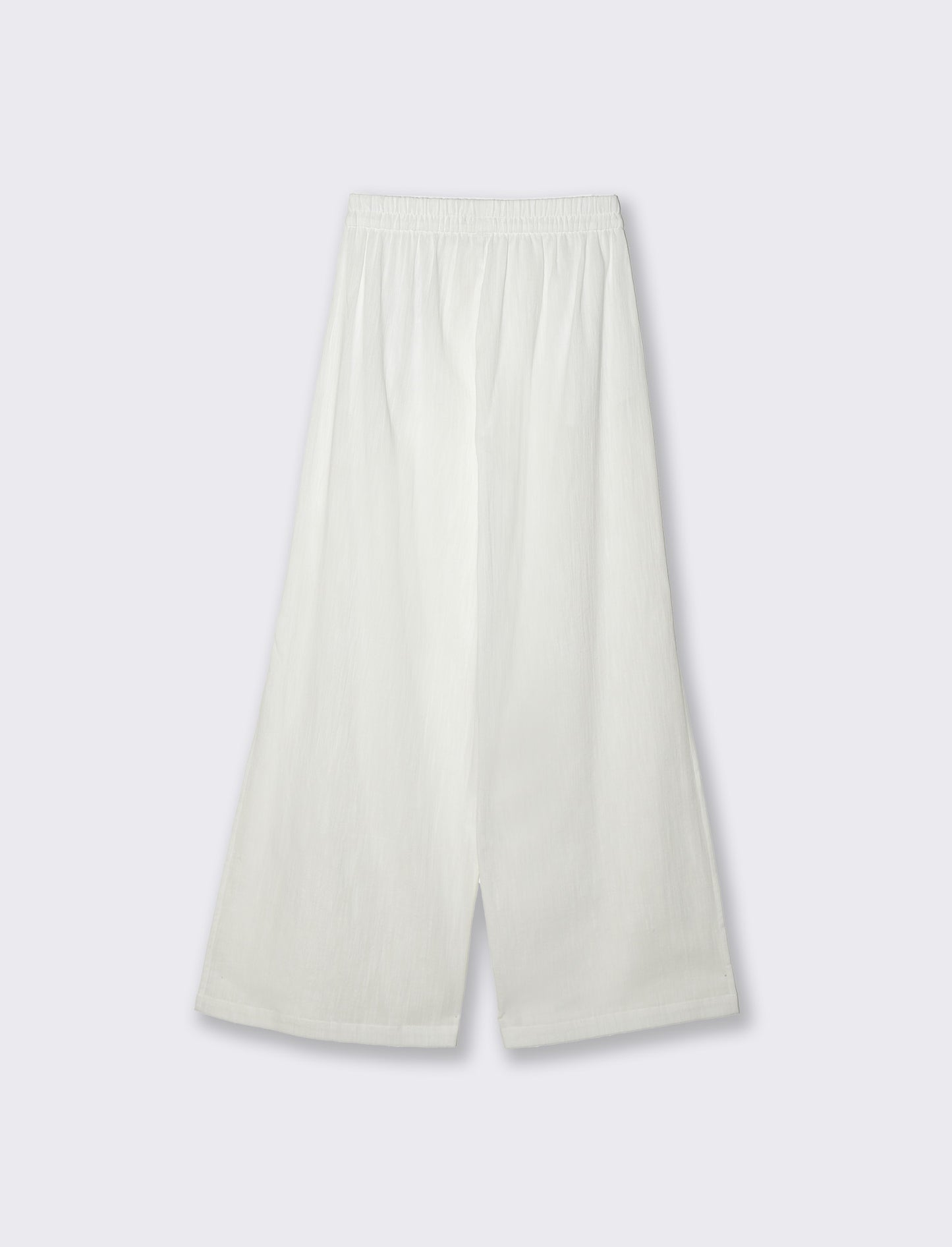 Woman's split hem trousers - White