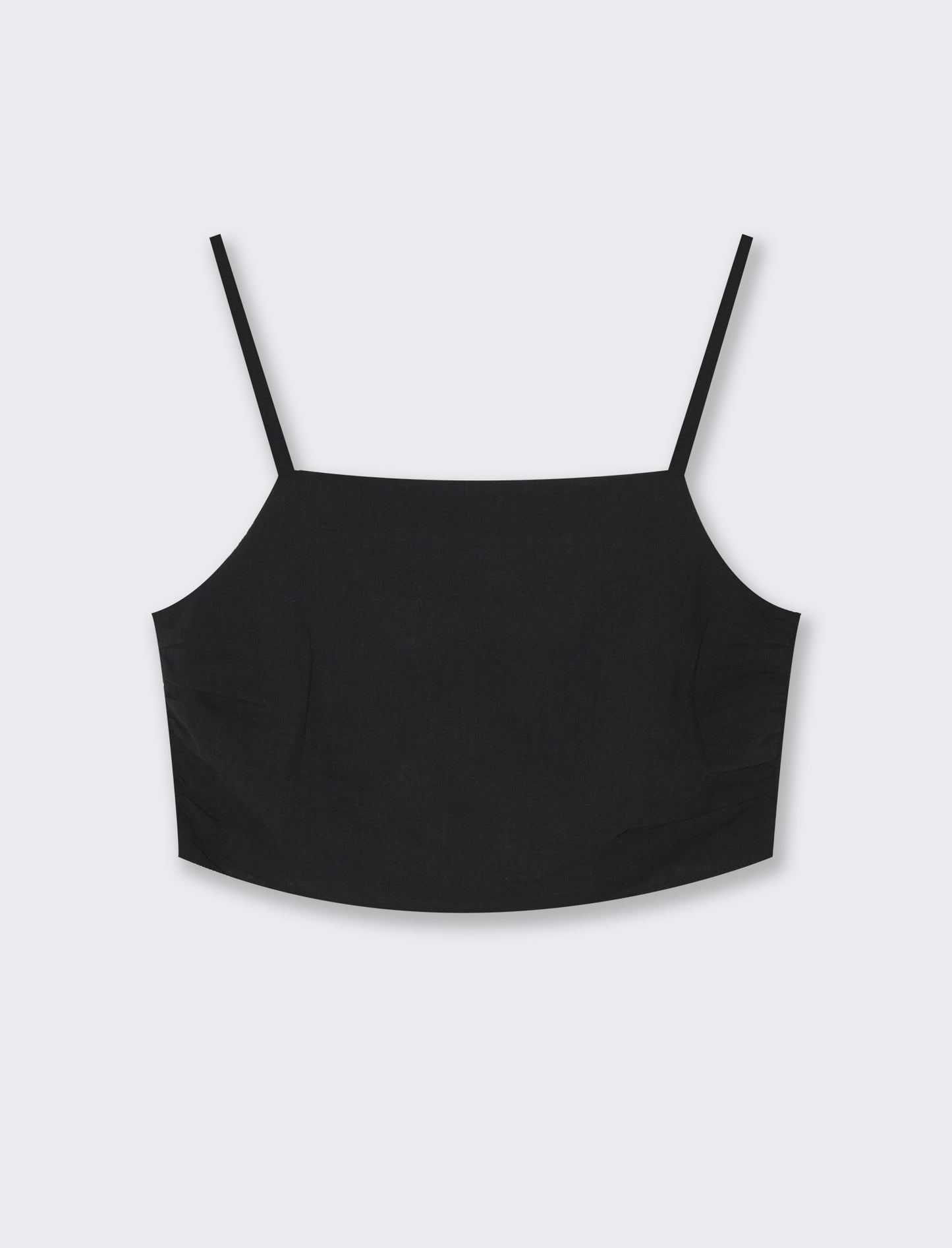 Top con chiusura a fiocco da donna - Nero
