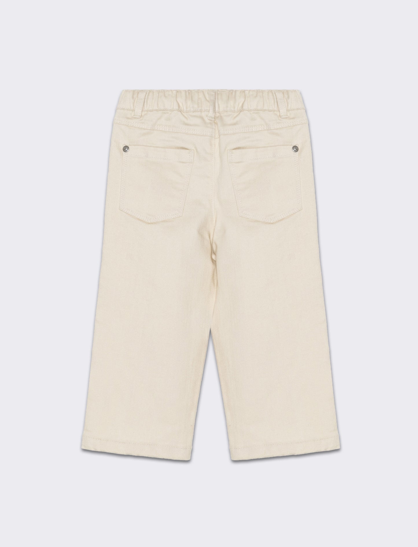 Pantalone ampio con taschine da neonata - Beige