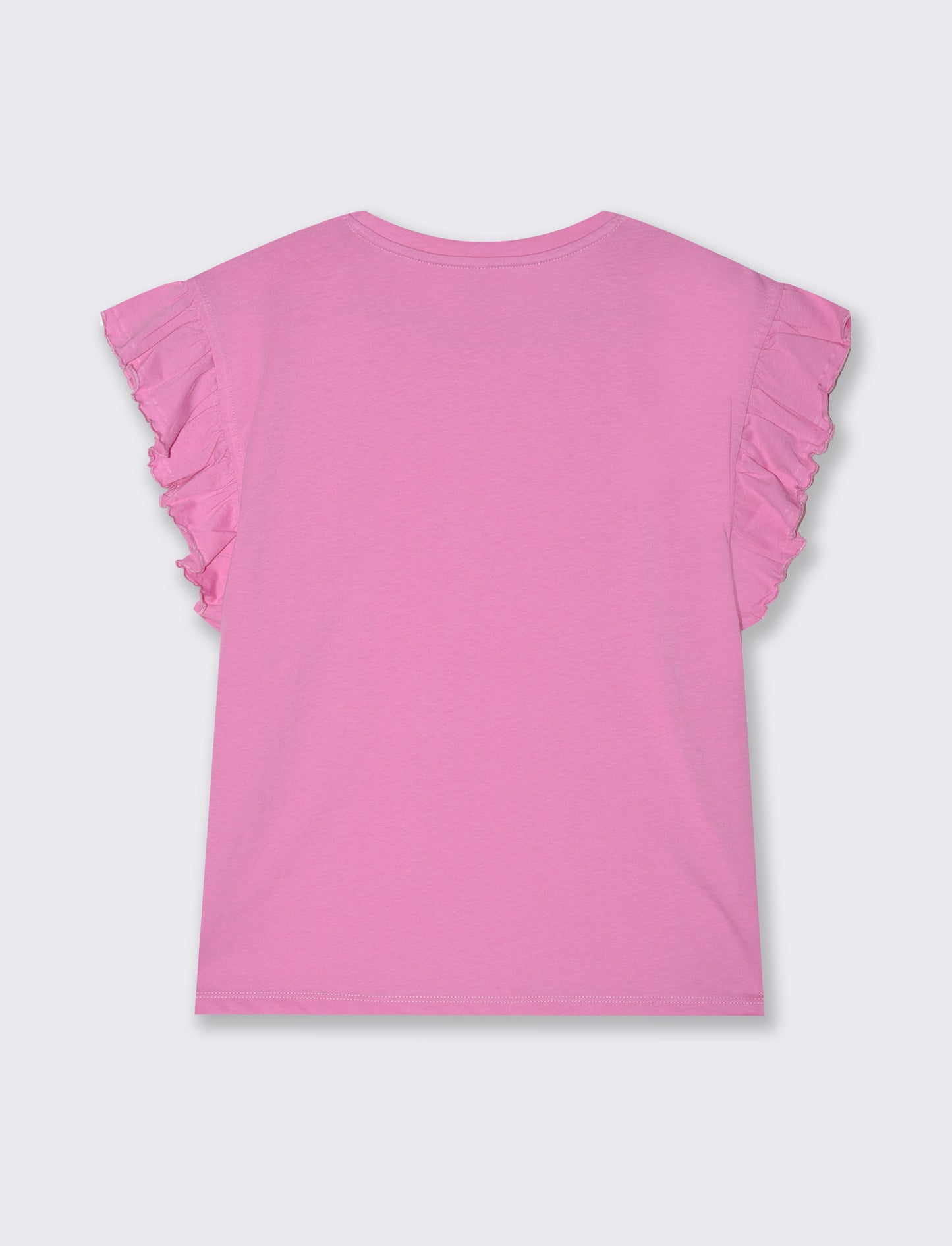 T-shirt con rouches da donna - Rosa