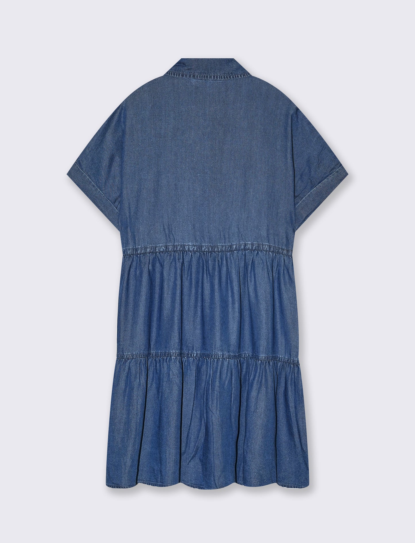 Vestito con coulisse da donna - DENIM SCURO