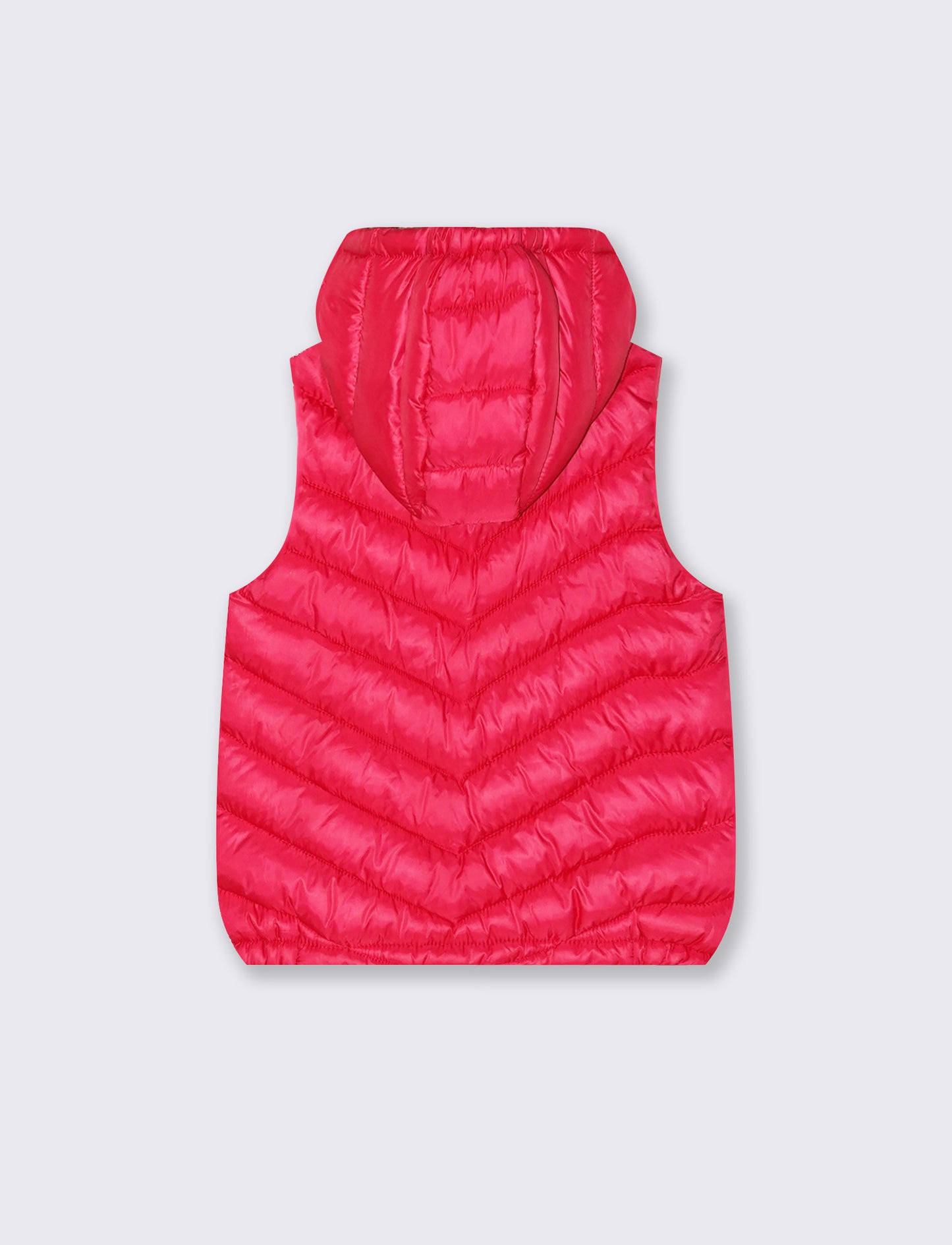 Gilet trapuntato leggero. da bambina - Fuxia