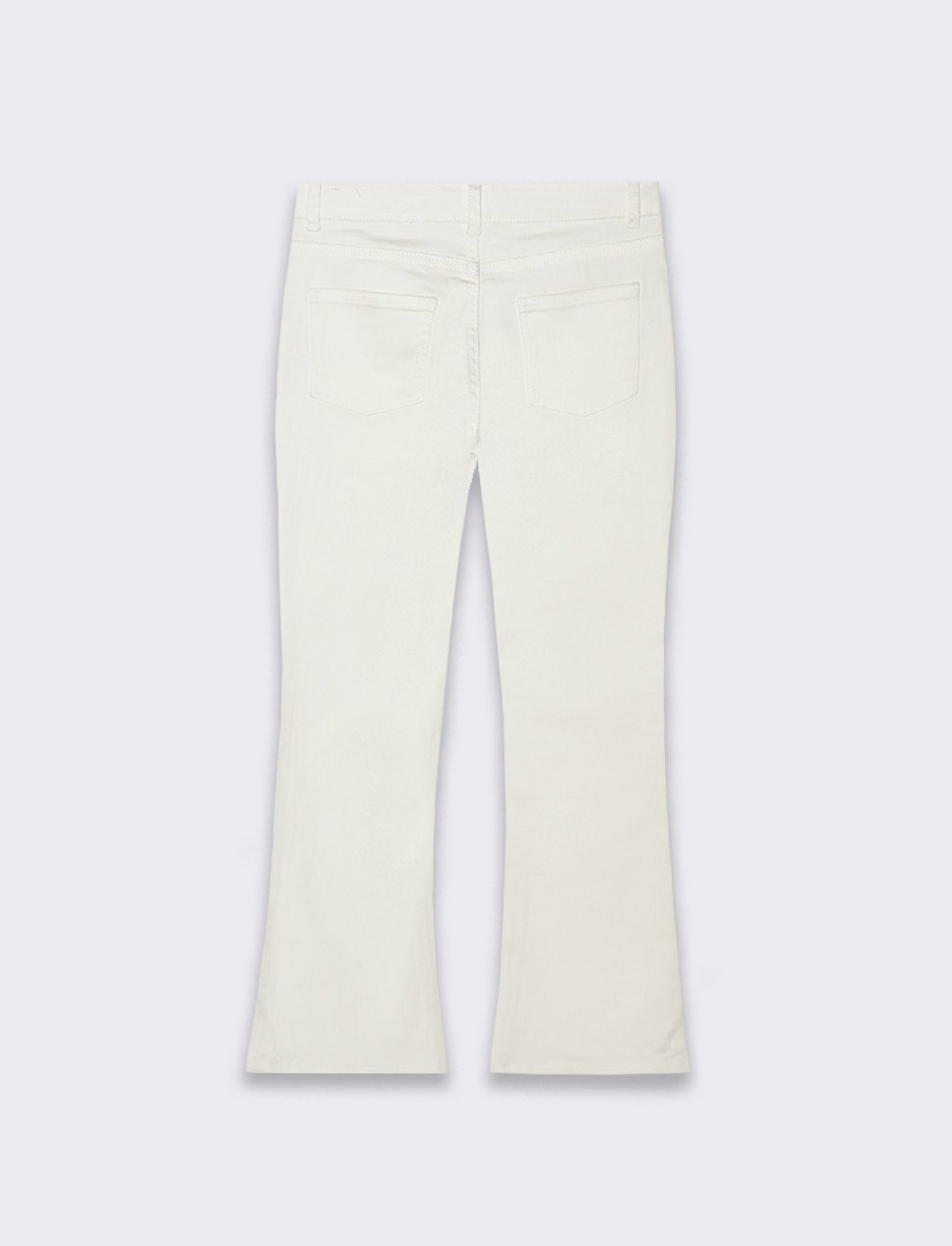 Pantalone 5 tasche da bambina - Bianco
