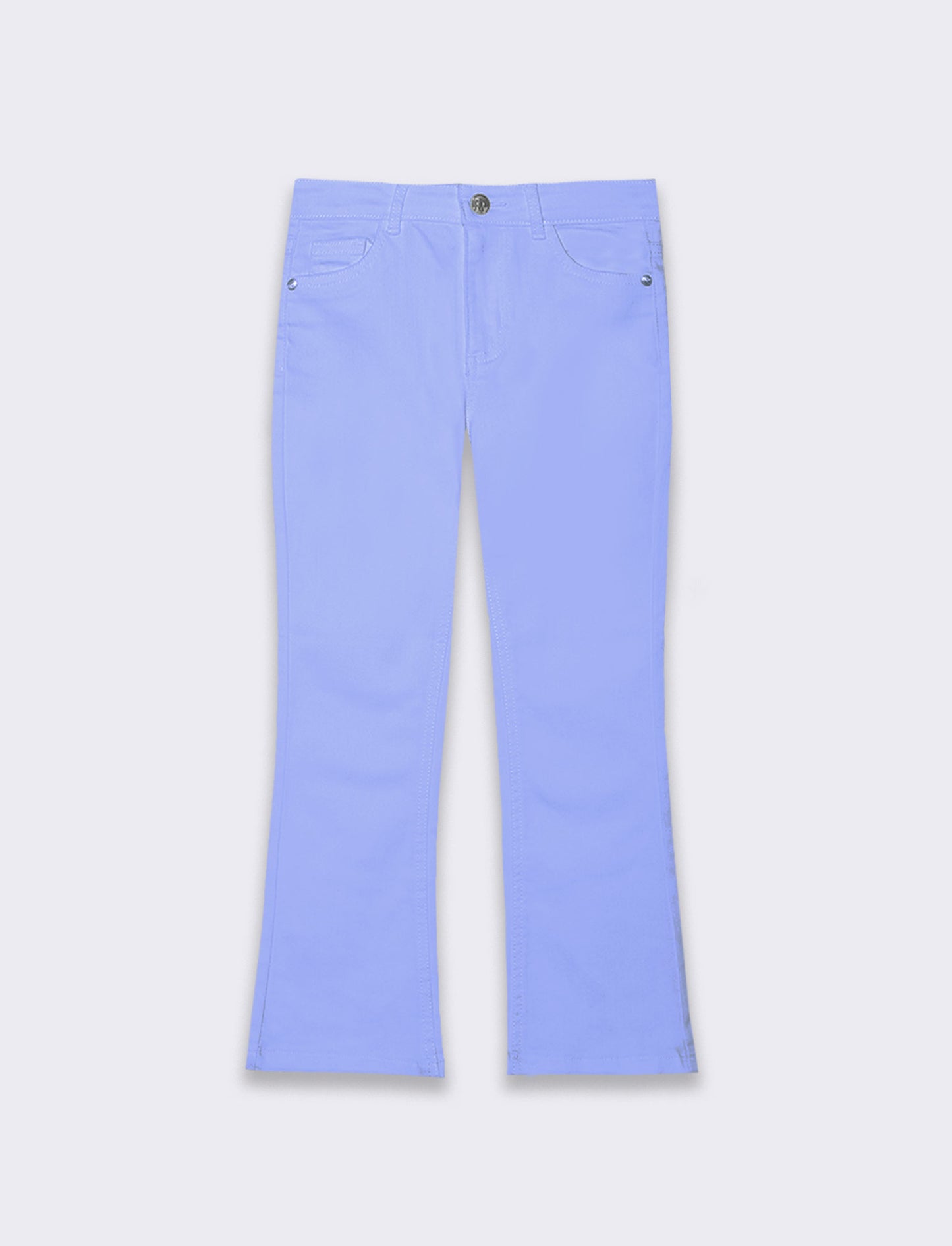 Pantalone 5 tasche da bambina - Azzurro