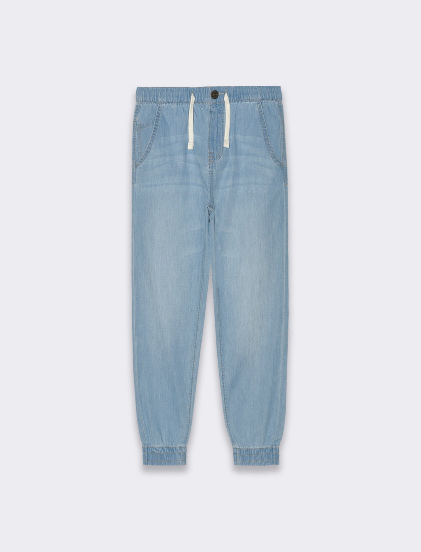 Jogger in denim leggero da bambino - Denim chiaro