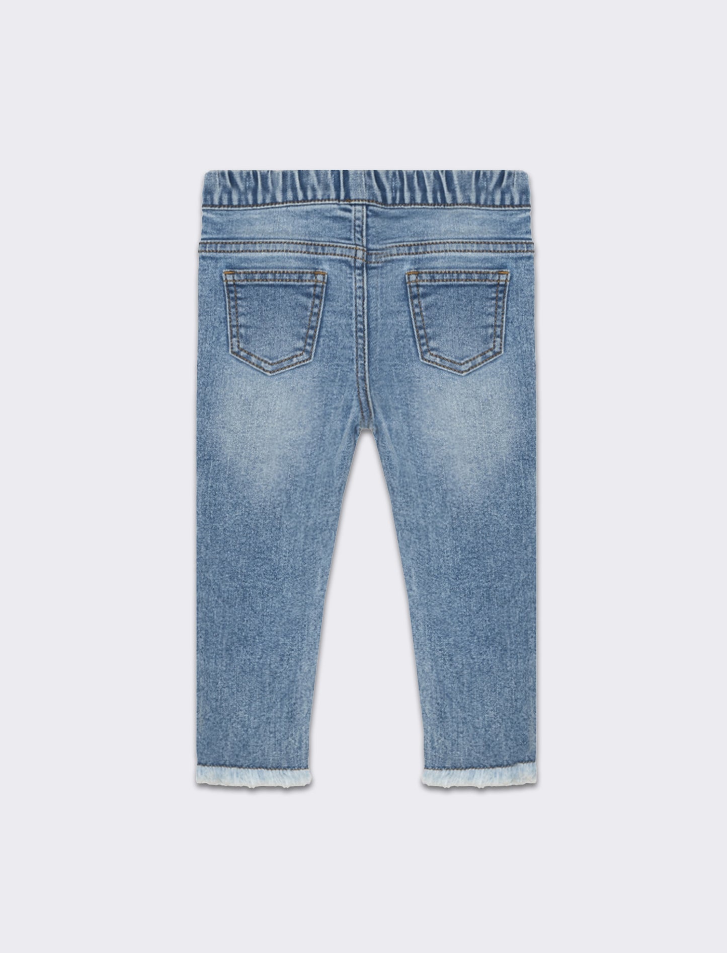 Jeans con rotture da neonata - Denim chiaro