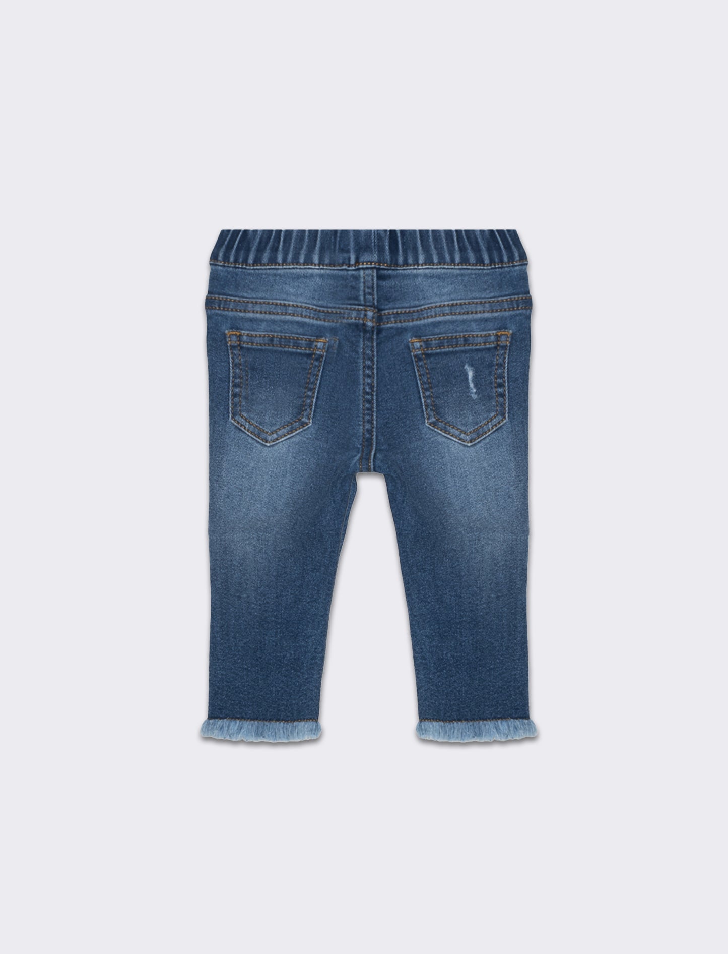 Jeans con rotture da neonata - Denim