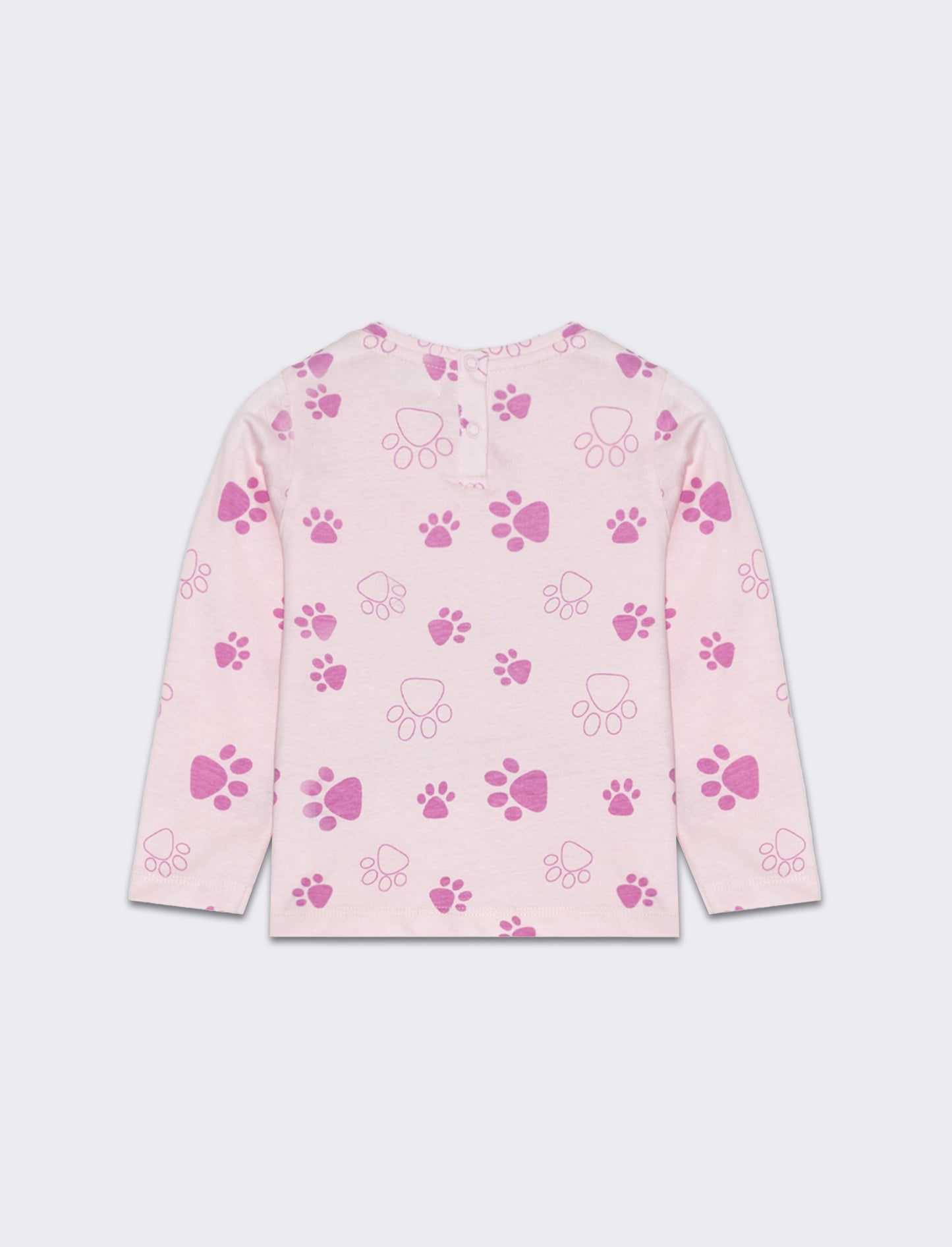 T-shirt all over con stampa da neonata - Rosa
