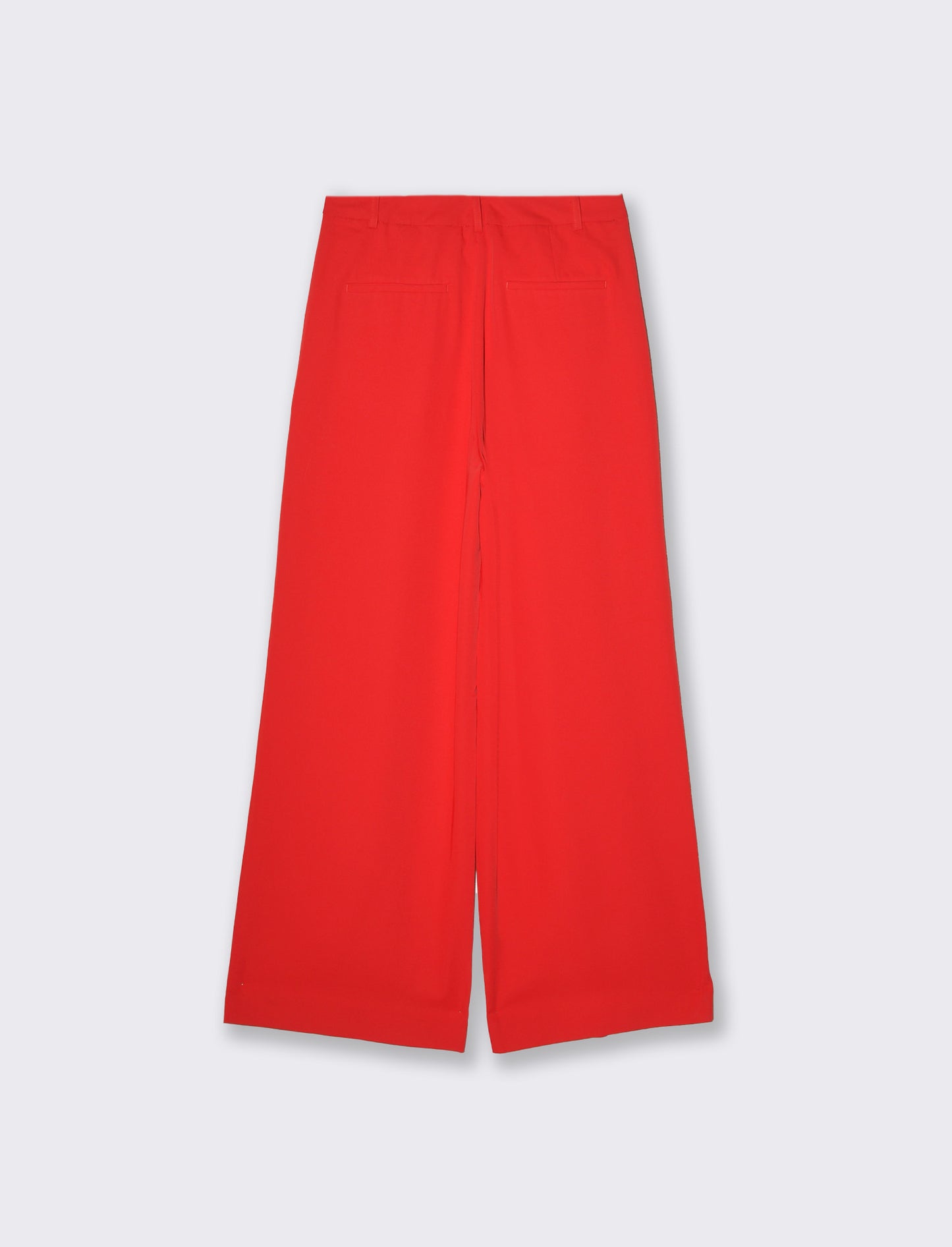 Pantalone gamba dritta da donna - Rosso