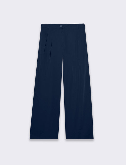 Woman's straight leg trousers for every occasion - Blue