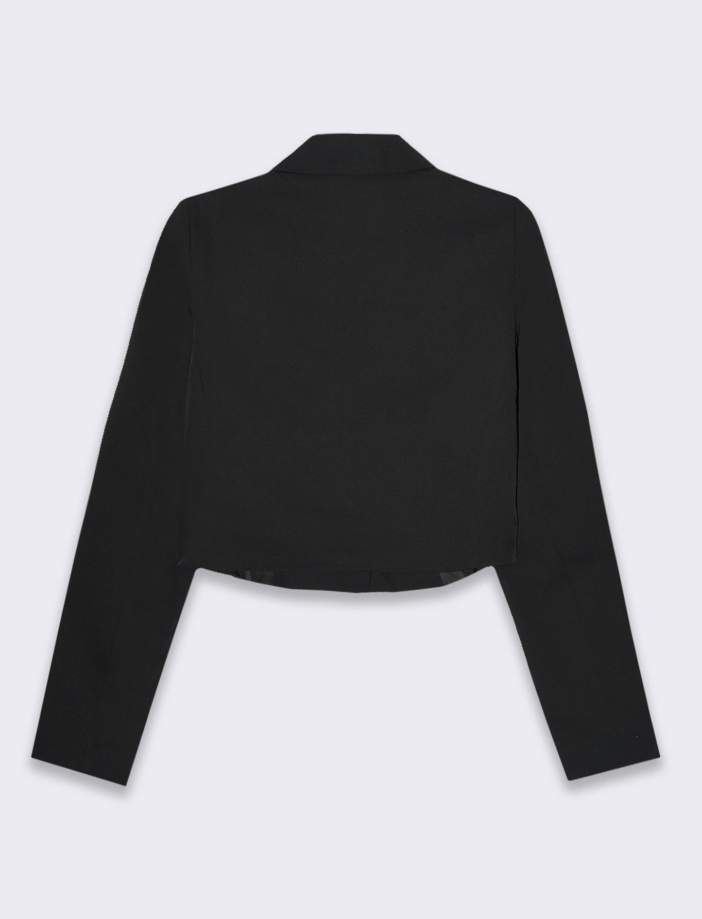 Woman's stylish crop blazer for modern looks - Black