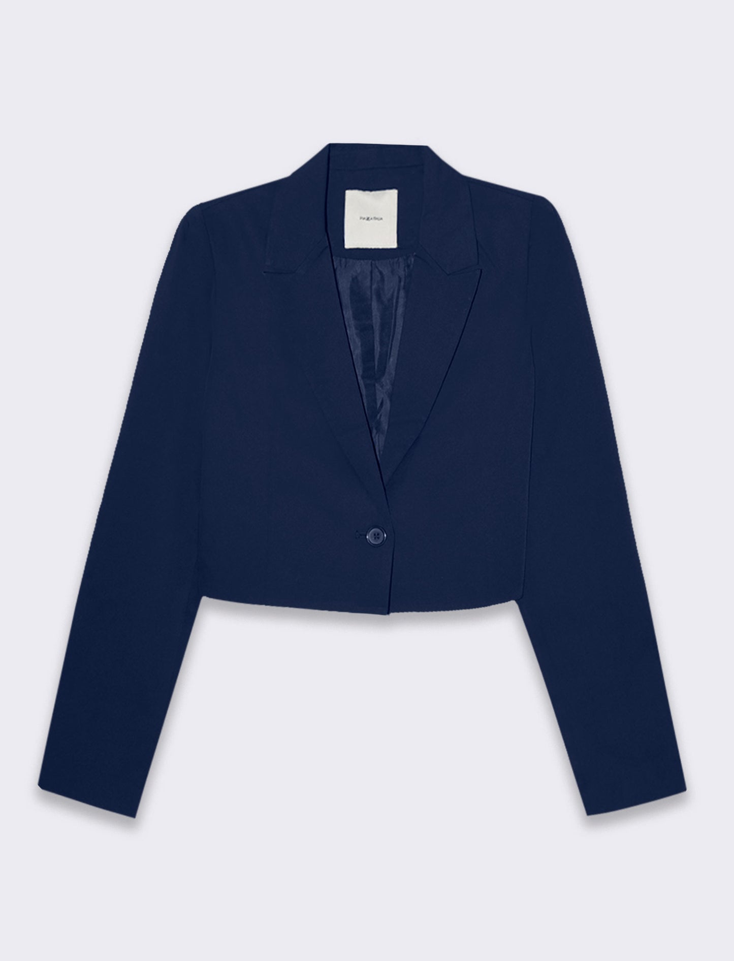 Woman's stylish crop blazer for modern looks - Blue