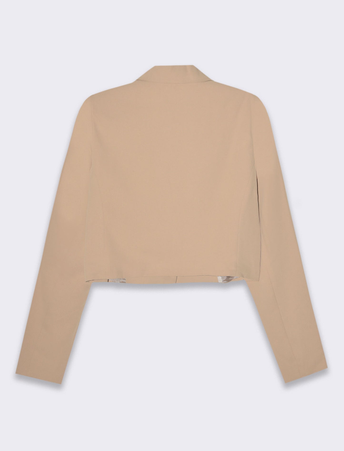 Blazer crop da donna - Beige