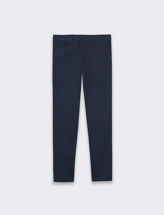 Man's basic 5-pocket regular fit pants - Blue