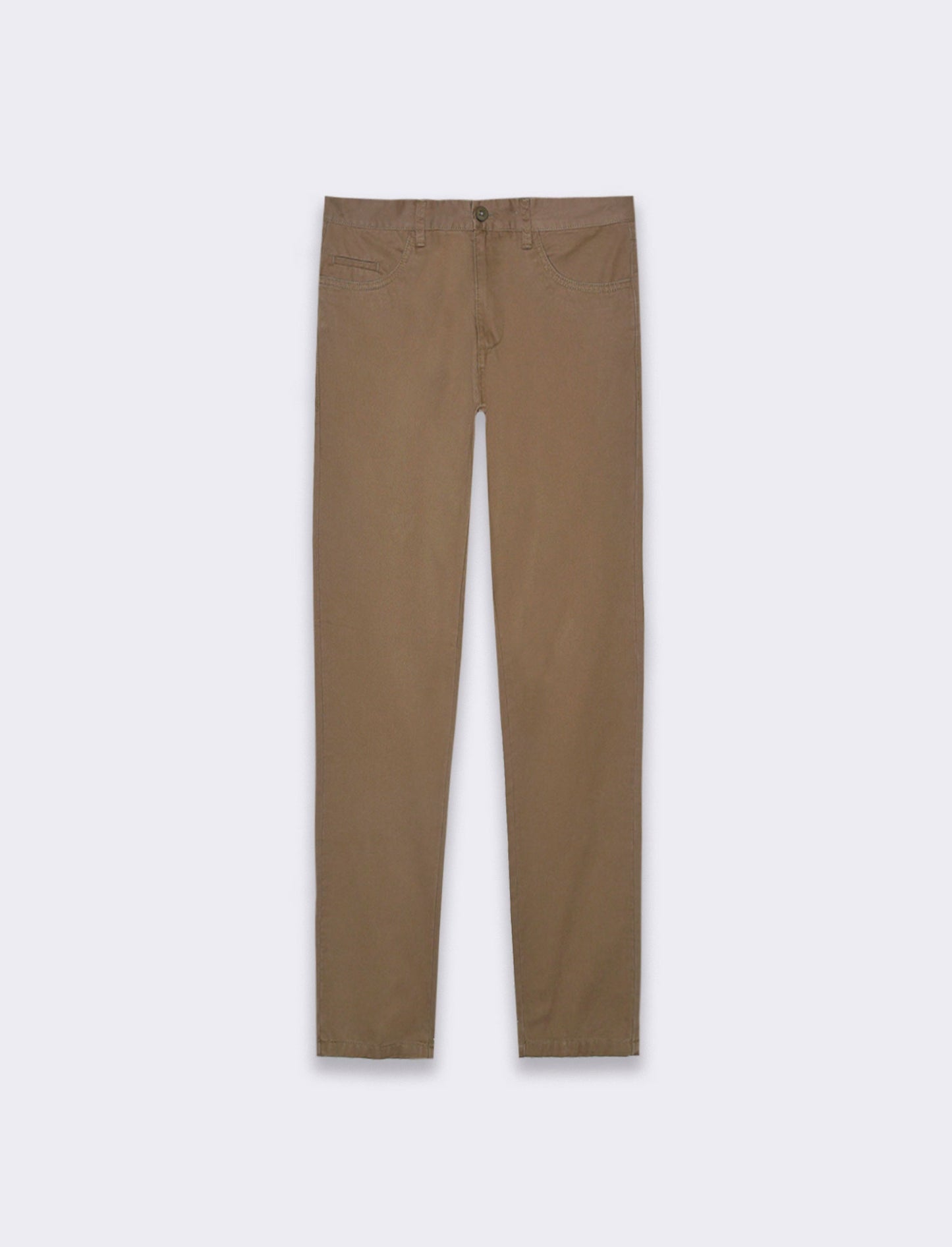 Man's basic 5-pocket regular fit pants - Green